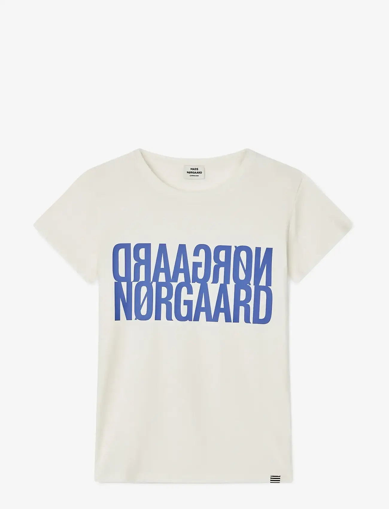 Mads Nørgaard - Single Cotton Tuvina Tee - kortærmede t-shirts - vanilla ice - 0