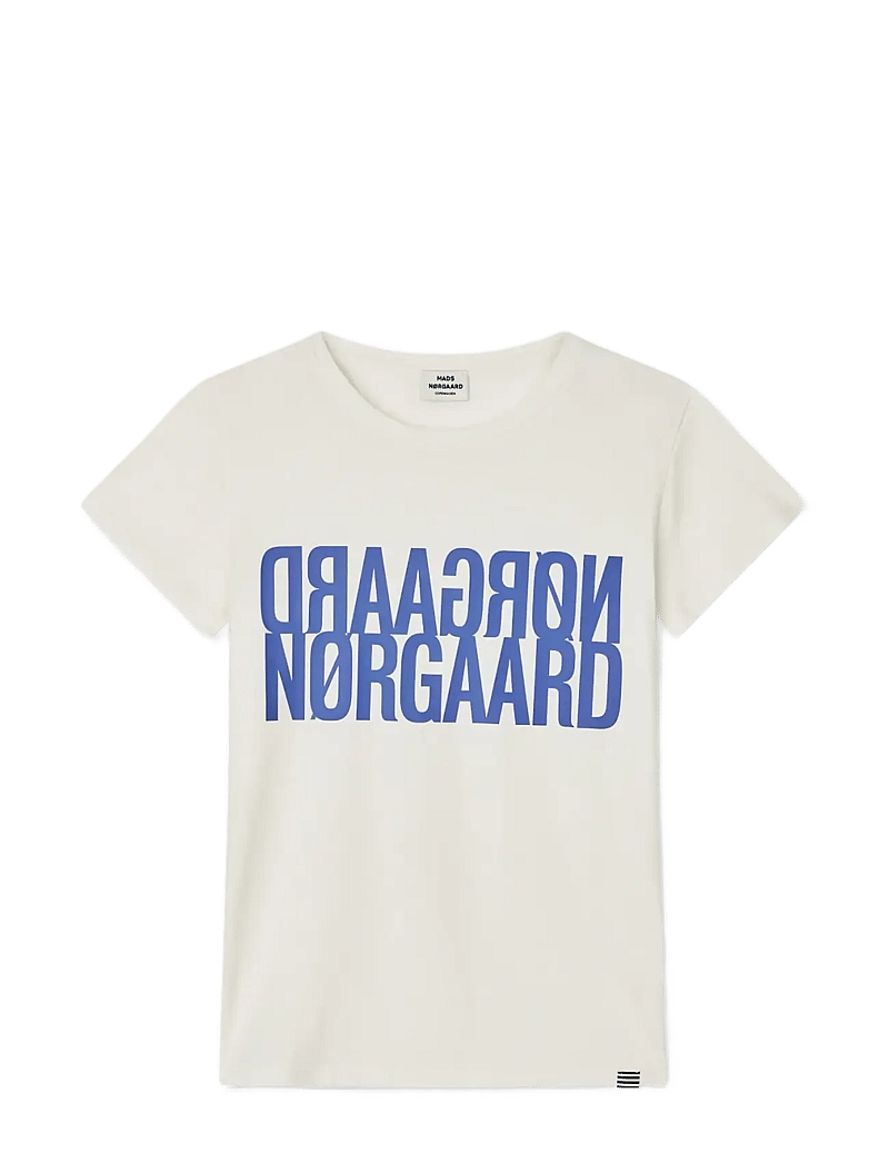 Mads Nørgaard - Single Cotton Tuvina Tee - kurzärmelige - vanilla ice - 0