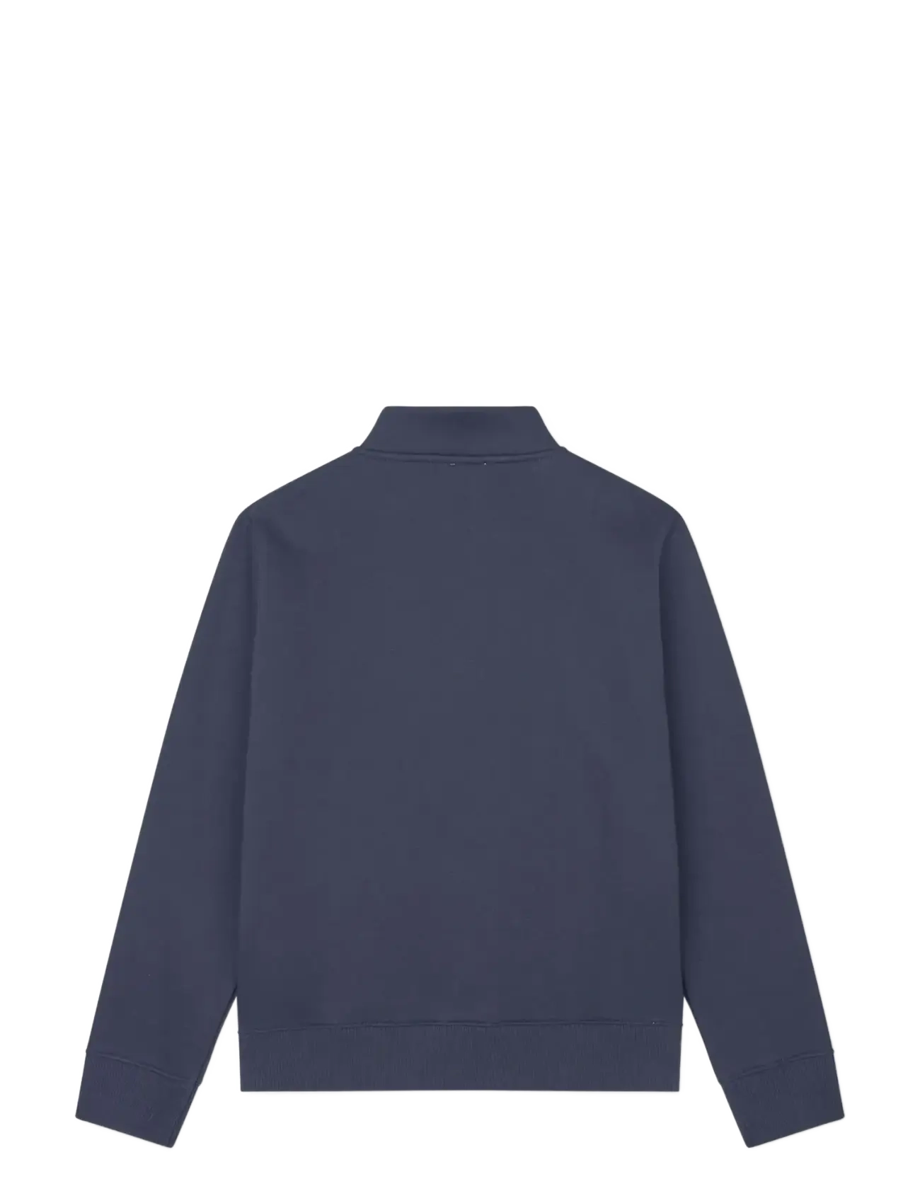 Mads Nørgaard - Mix Sweat Crewie Half Zip Sweatshirt - sweatshirts - sky captain - 1