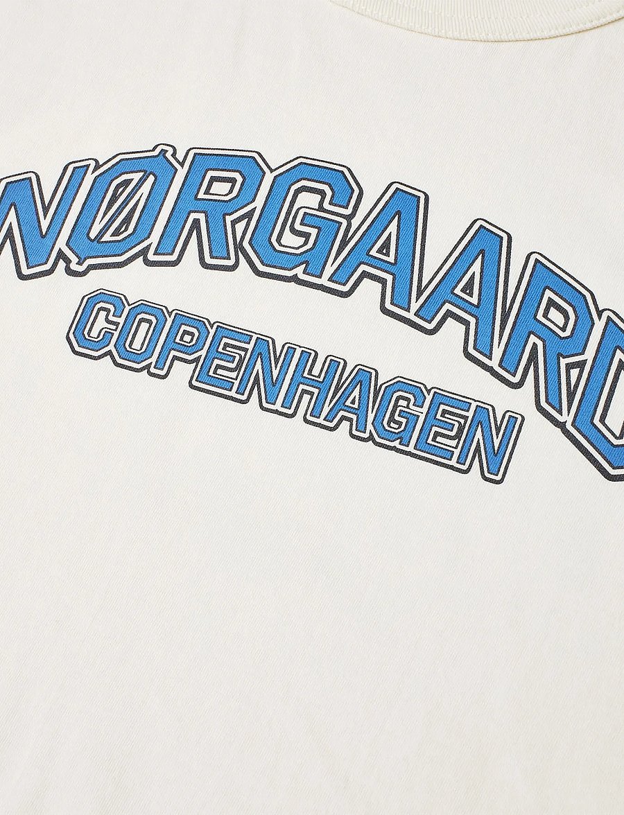 Mads Nørgaard - Dry Single Tristi Tee - kortærmede t-shirts - vanilla ice/bright cobalt - 2