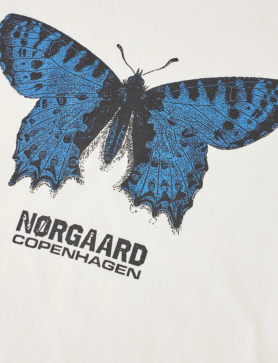 Mads Nørgaard - Dry Single Tristi Tee - kurzärmelige - vanilla ice/butterfly - 2