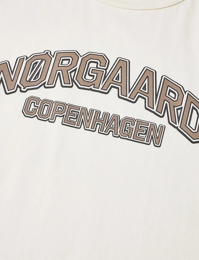 Mads Nørgaard - Dry Single Tristi Tee - kortærmede t-shirts - vanilla ice/walnut - 2
