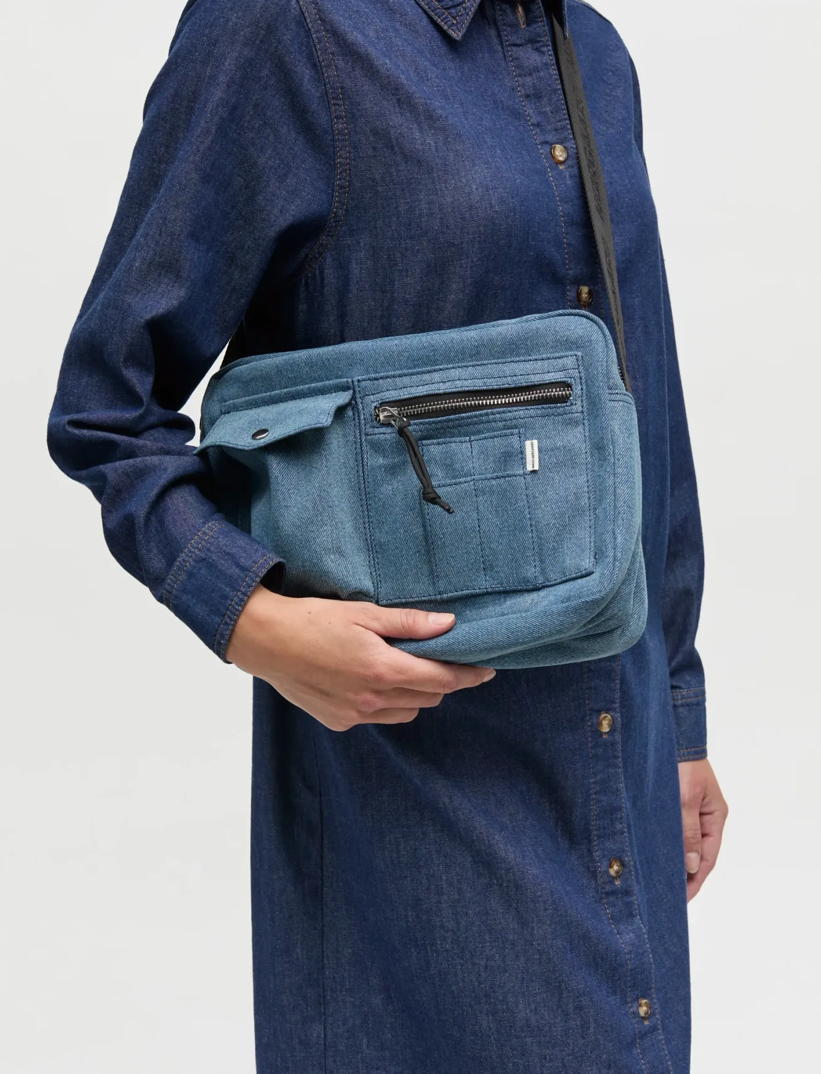 Mads Nørgaard Denimi Cappa Bag, One Size, Bags, Blau - Crossbody Frauen