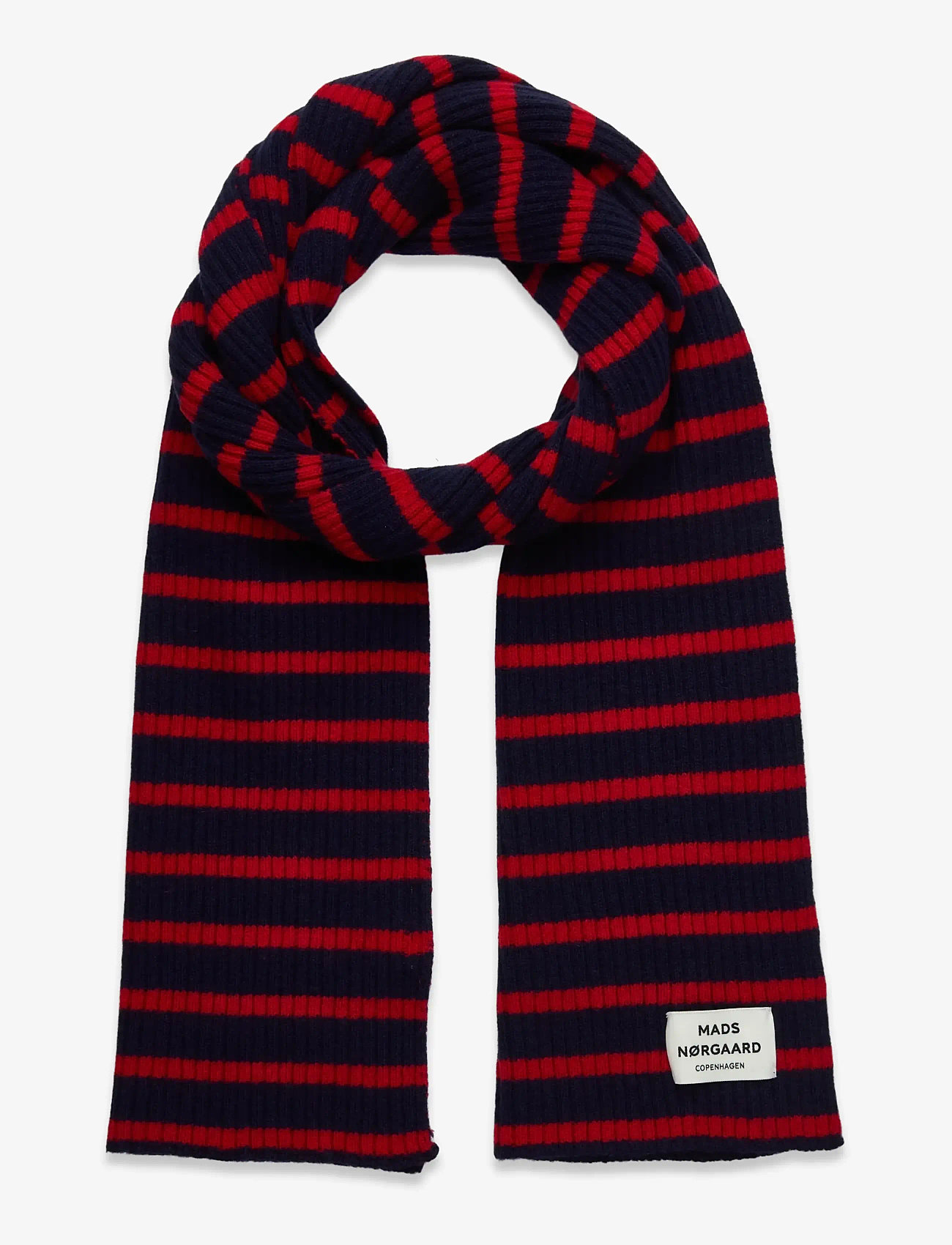 Mads Nørgaard - Yota Grafenau Scarf - accessoires - parisian night/high risk red - 0