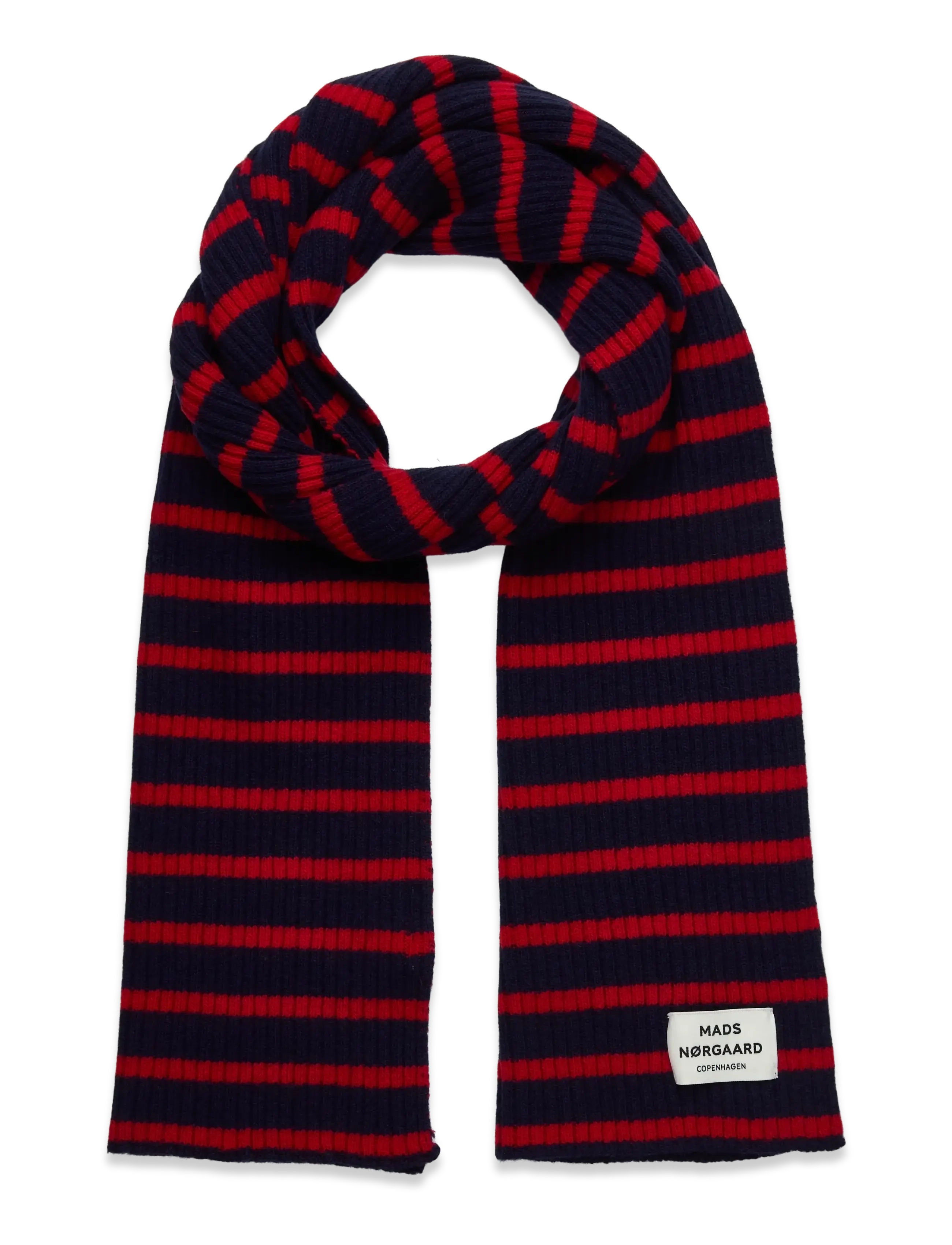 Mads Nørgaard Yota Grafenau Scarf - Winterschals - PARISIAN NIGHT/HIGH RISK RED / red