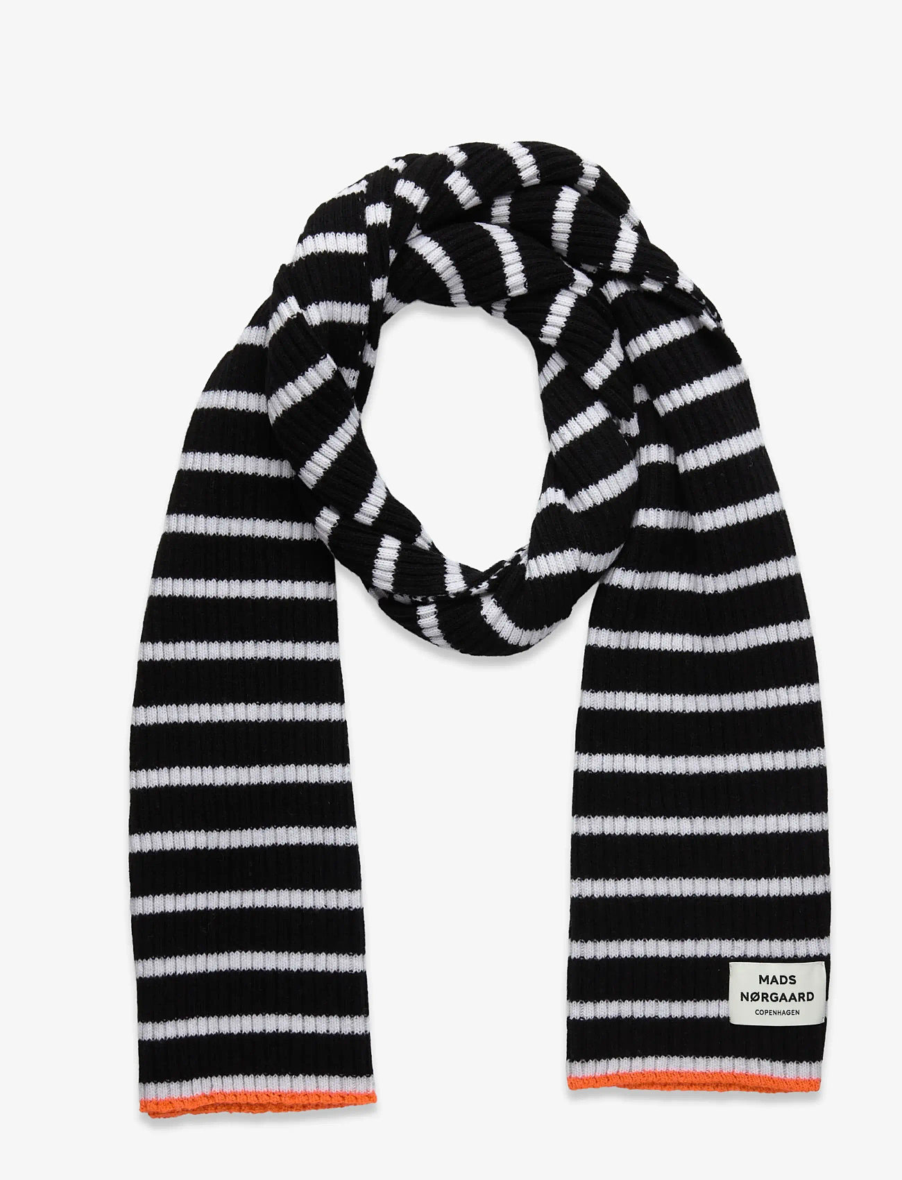 Mads Nørgaard - Yota Grafenau Scarf - winterschals - black/vanilla ice - 0