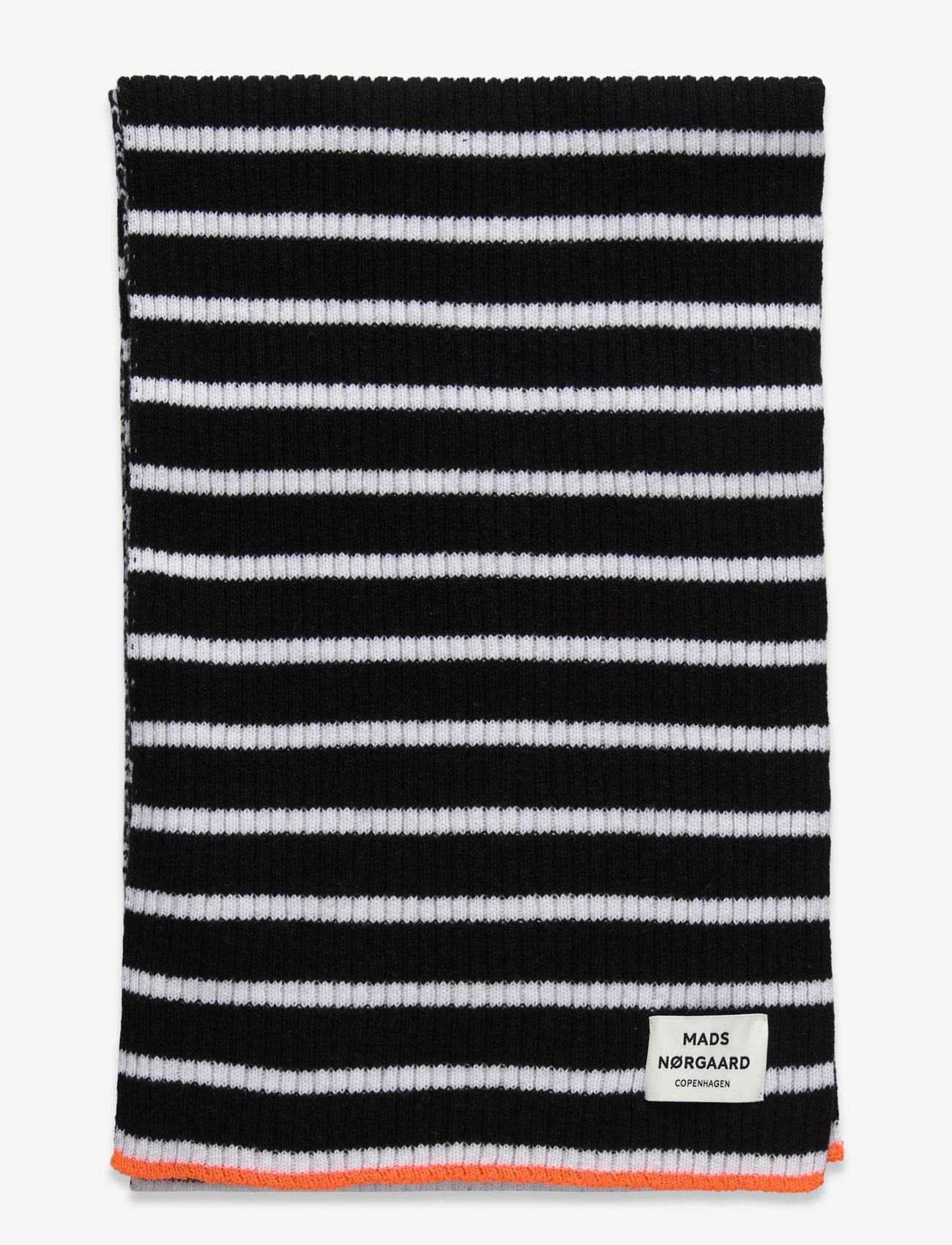 Mads Nørgaard - Yota Grafenau Scarf - winterschals - black/vanilla ice - 1