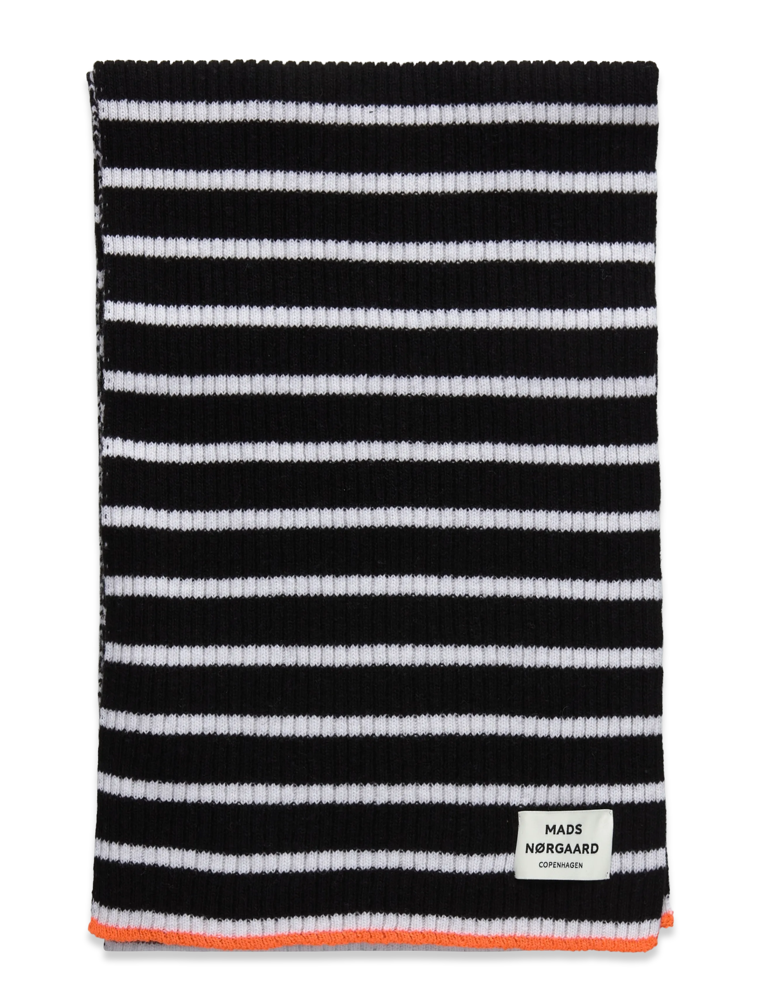 Mads Nørgaard - Yota Grafenau Scarf - halsdukar - black/vanilla ice - 1