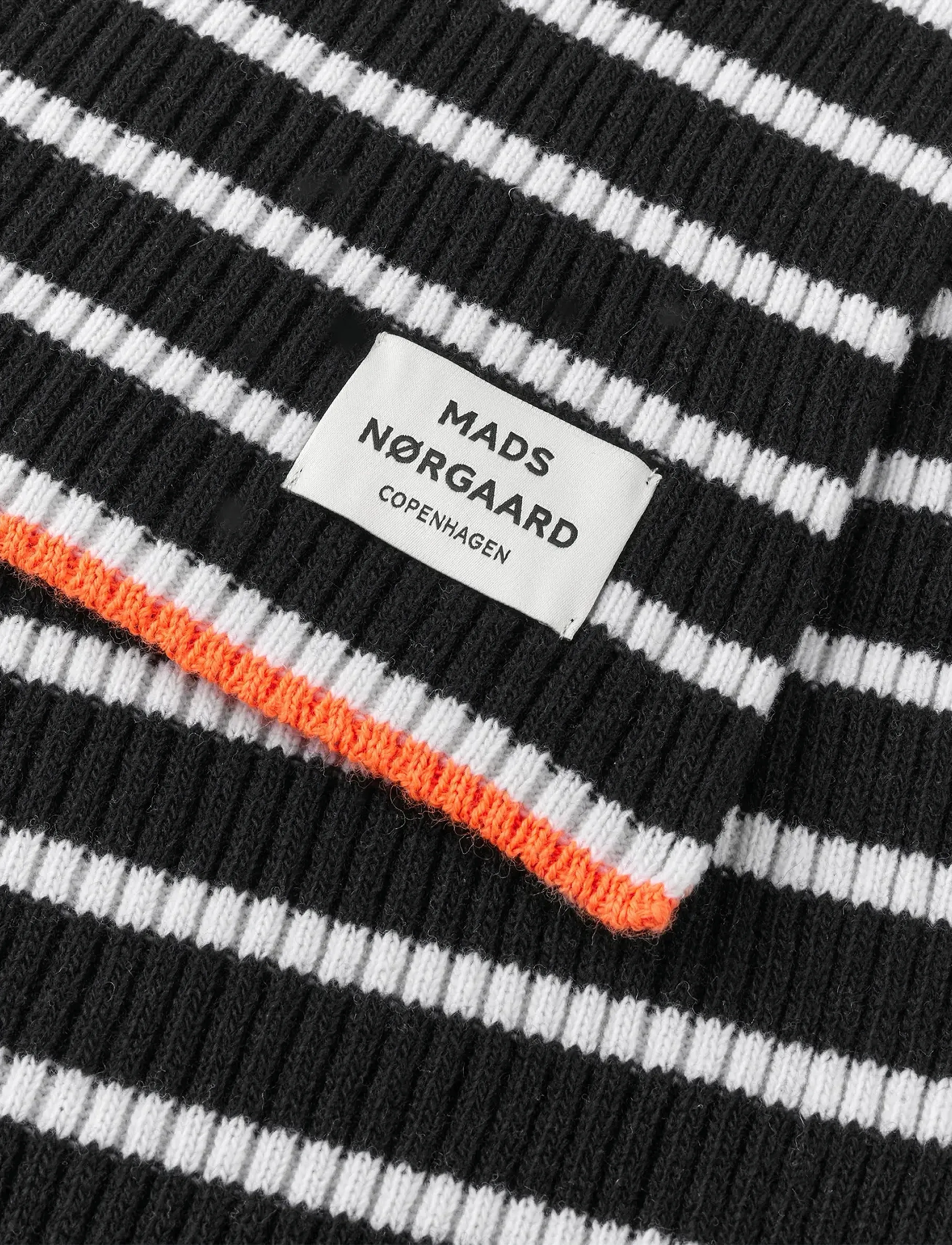 Mads Nørgaard - Yota Grafenau Scarf - halsdukar - black/vanilla ice - 2