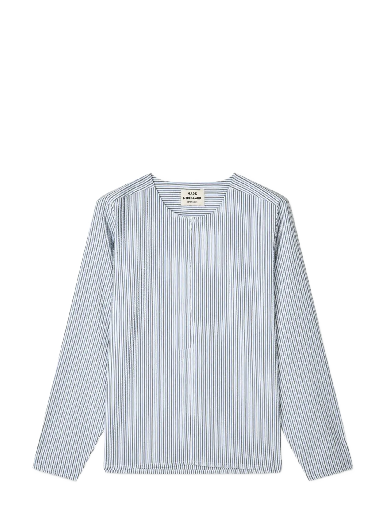 MADS NØRGAARD Soft Crease Funa Oberteil Blau - 34 - Damen