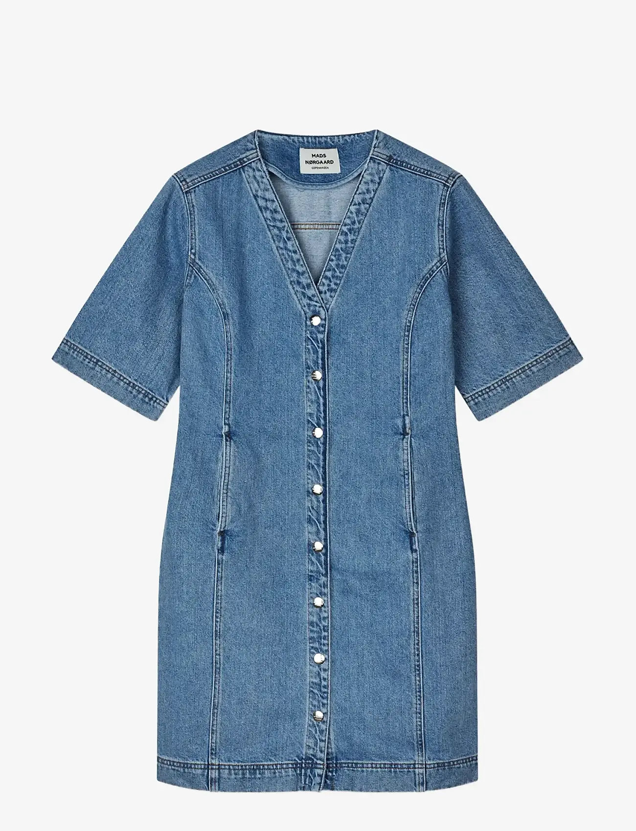 Mads Nørgaard - Luke Denim Vigga Dress - short dresses - blue vintage - 1