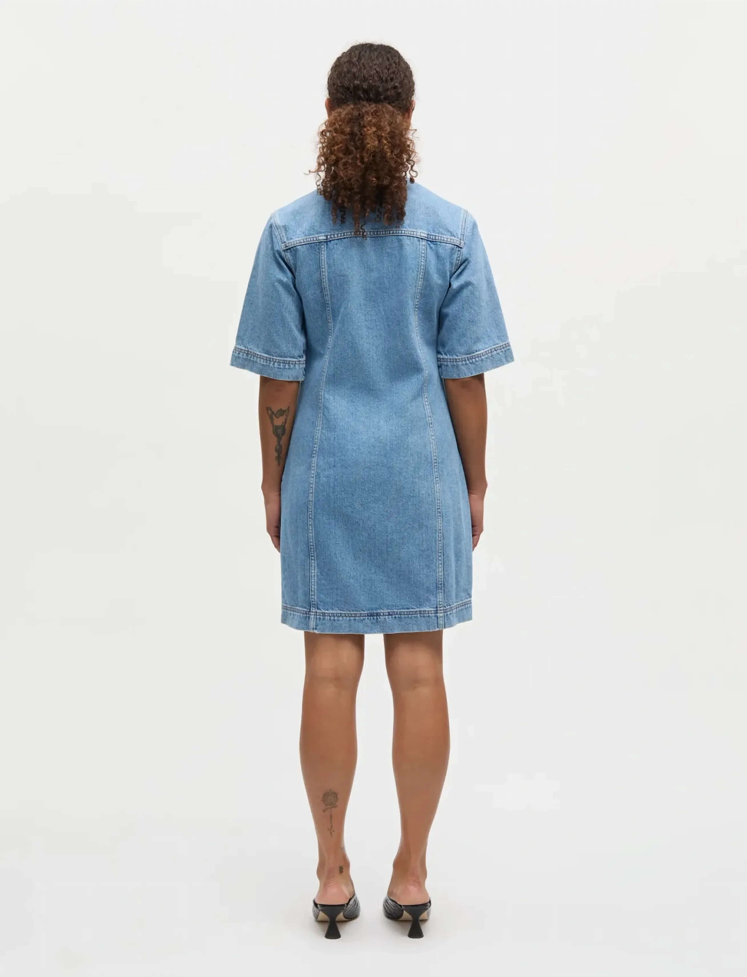 Mads Nørgaard - Luke Denim Vigga Dress - korte kjoler - blue vintage - 2