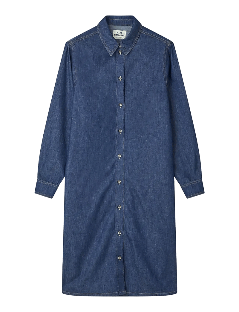 Mads Nørgaard - Air Denim Crissy Dress - hemdkleider - mid blue denim - 1