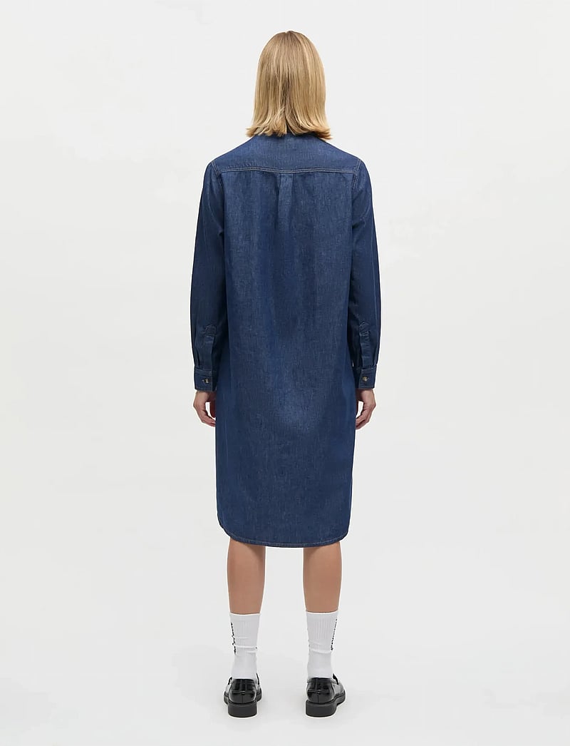 Mads Nørgaard - Air Denim Crissy Dress - hemdkleider - mid blue denim - 2