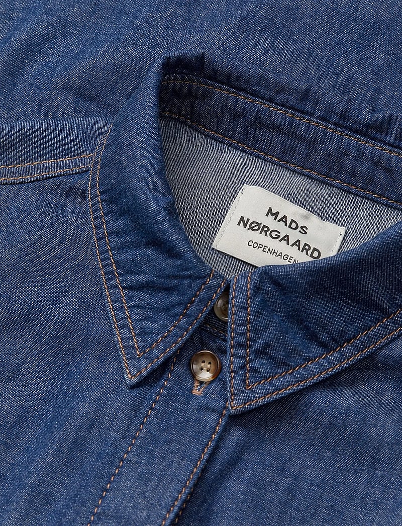 Mads Nørgaard - Air Denim Crissy Dress - hemdkleider - mid blue denim - 3