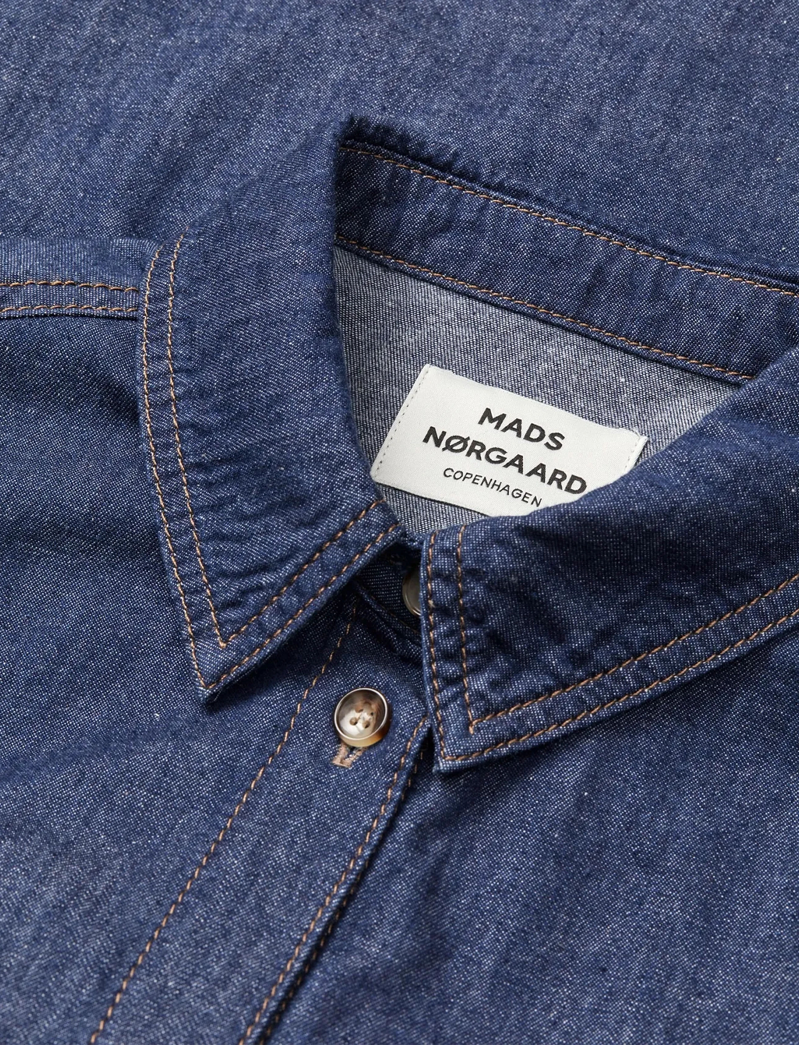 Mads Nørgaard - Air Denim Crani Shirt - denimskjorter - mid blue denim - 3