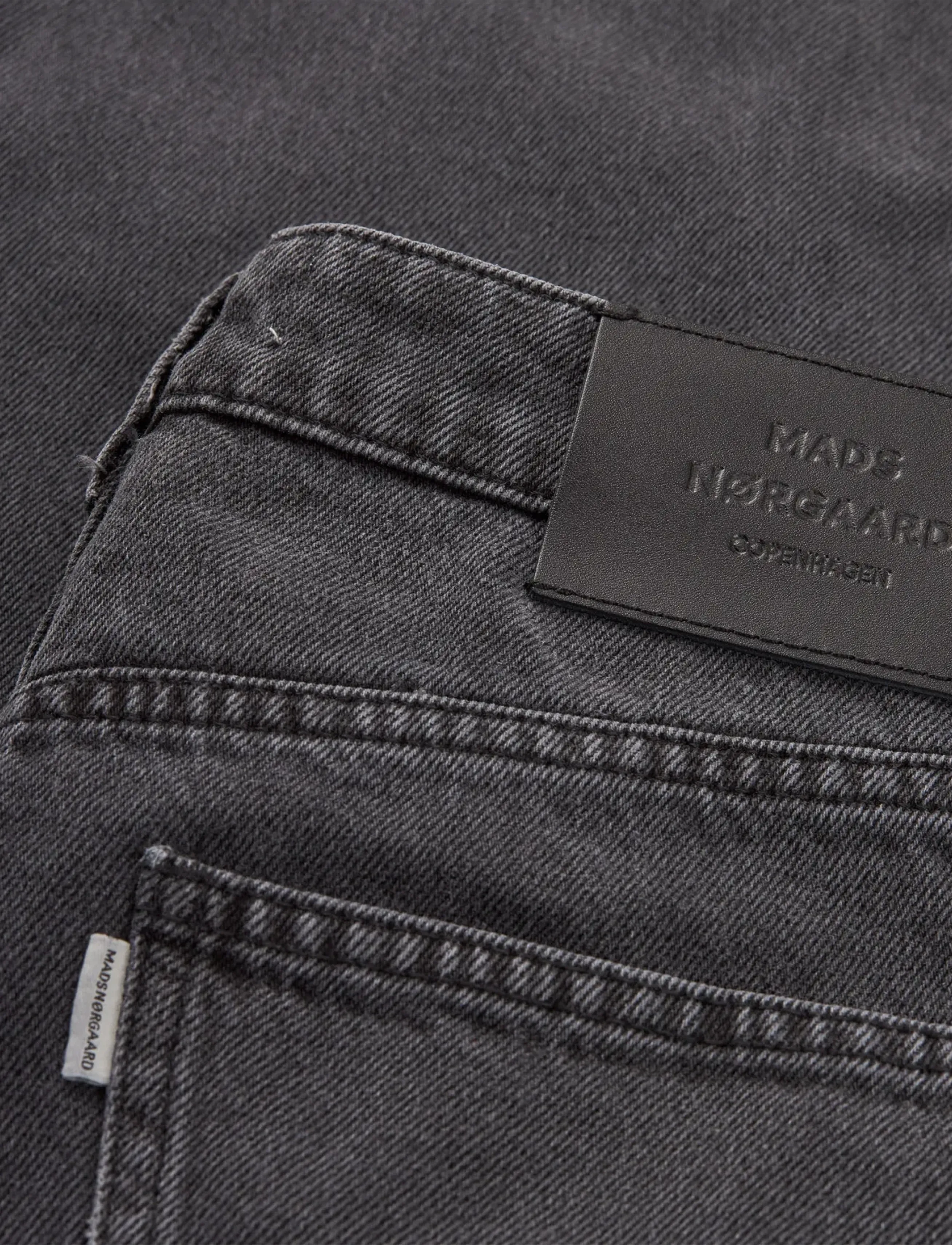 Mads Nørgaard - Luke Black Denim Christel Jeans - brede jeans - black vintage - 2