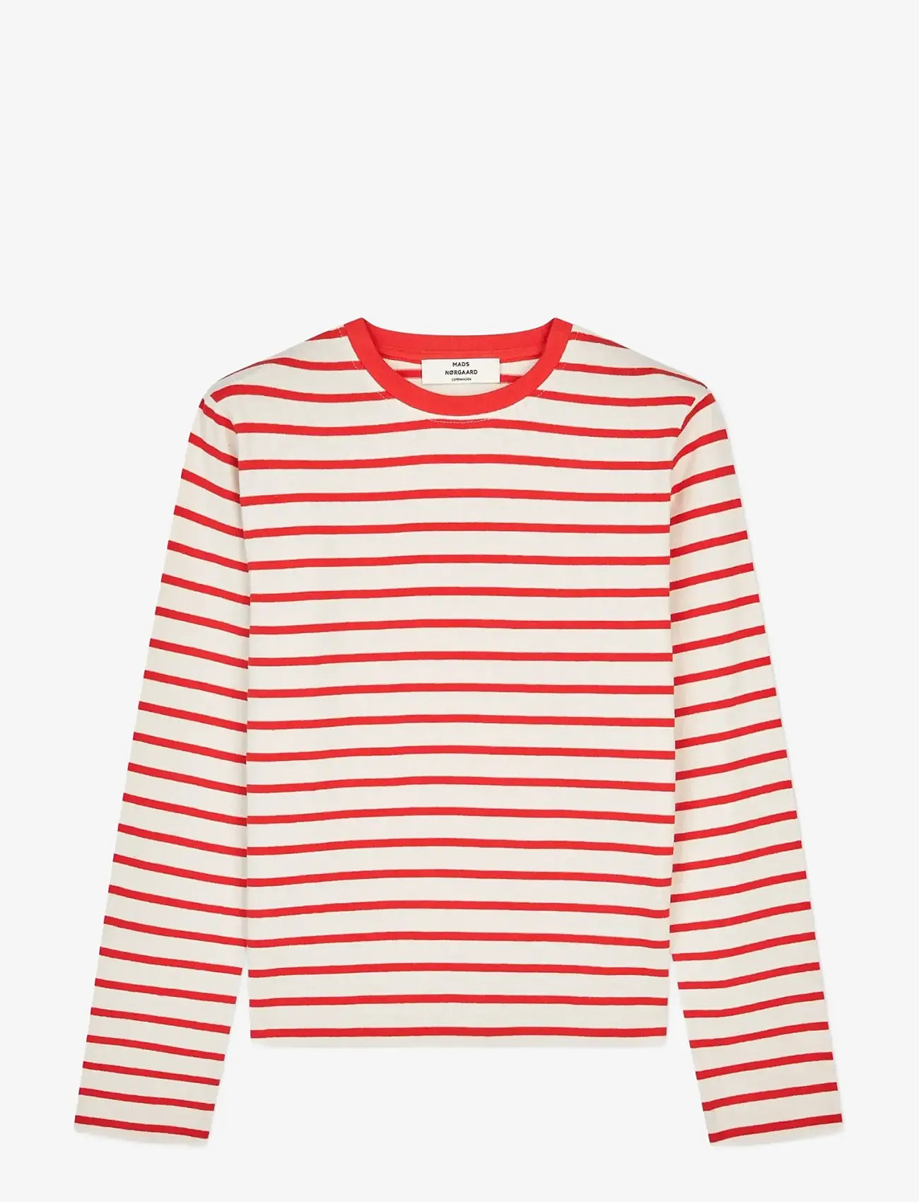 Mads Nørgaard - Pablo Maggie Tee LS - langærmede toppe - vanilla ice/fiery red - 0