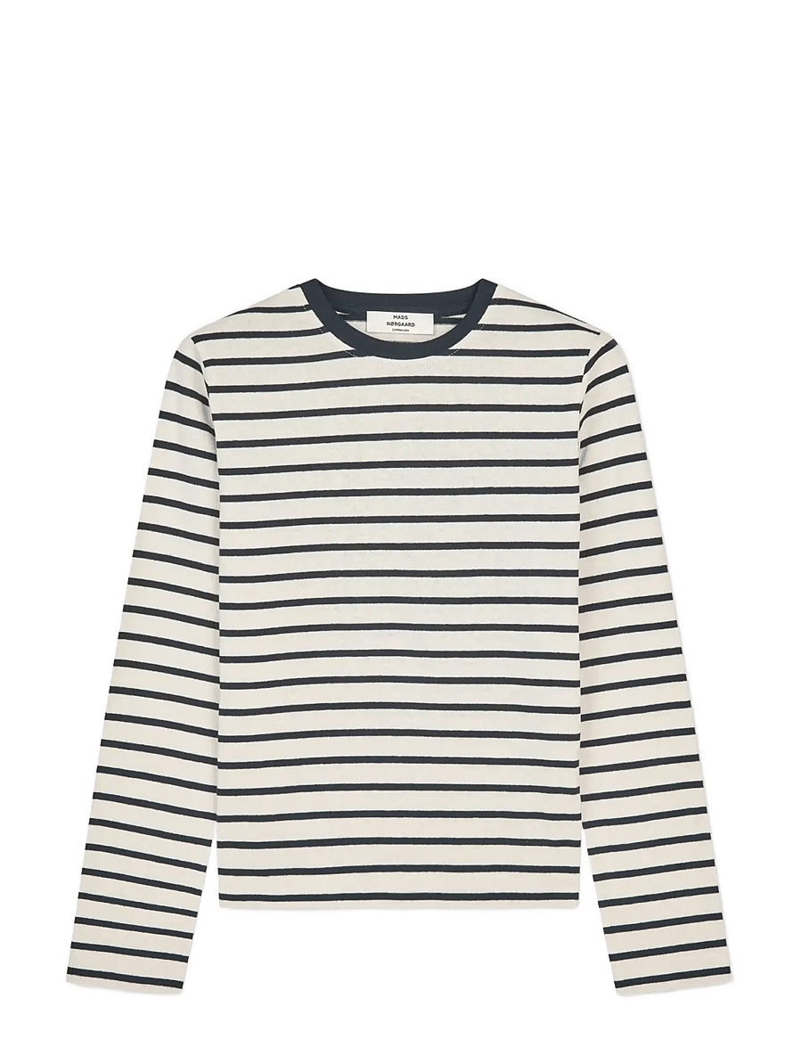 Mads Nørgaard - Pablo Maggie Tee LS - pikkade varrukatega topid - vanilla ice/sky captain - 1