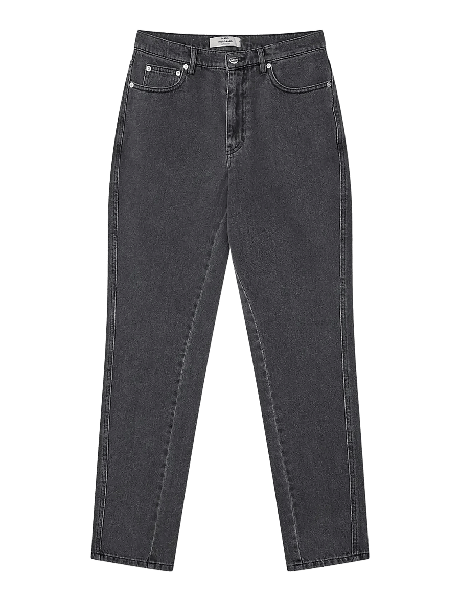 Mads Nørgaard - Luke Black Denim Regy Jeans - suorat farkut - black vintage - 1