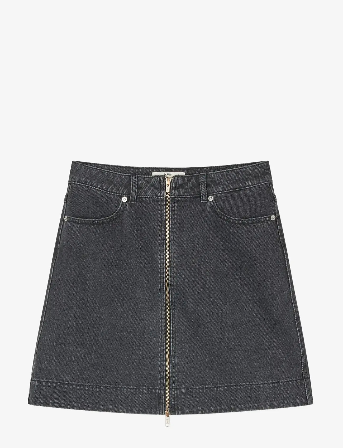 Mads Nørgaard - Luke Black Denim Riva Skirt - jeanskjolar - black vintage - 1