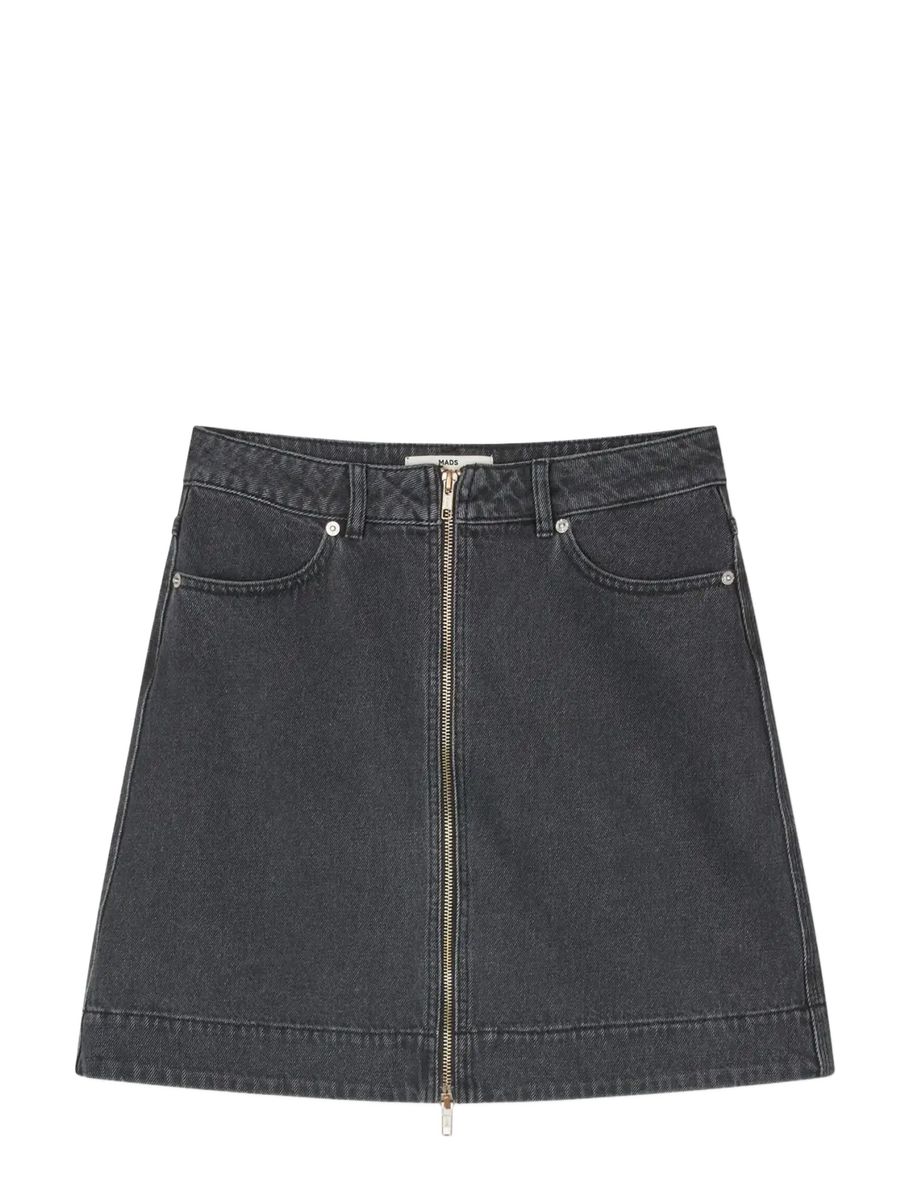 Mads Nørgaard - Luke Black Denim Riva Skirt - teksaseelikud - black vintage - 1