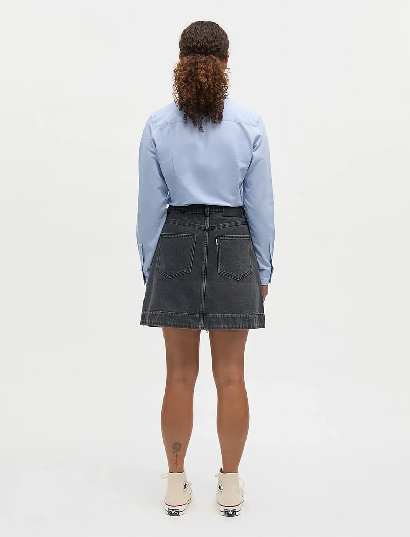Mads Nørgaard - Luke Black Denim Riva Skirt - jeanskjolar - black vintage - 2