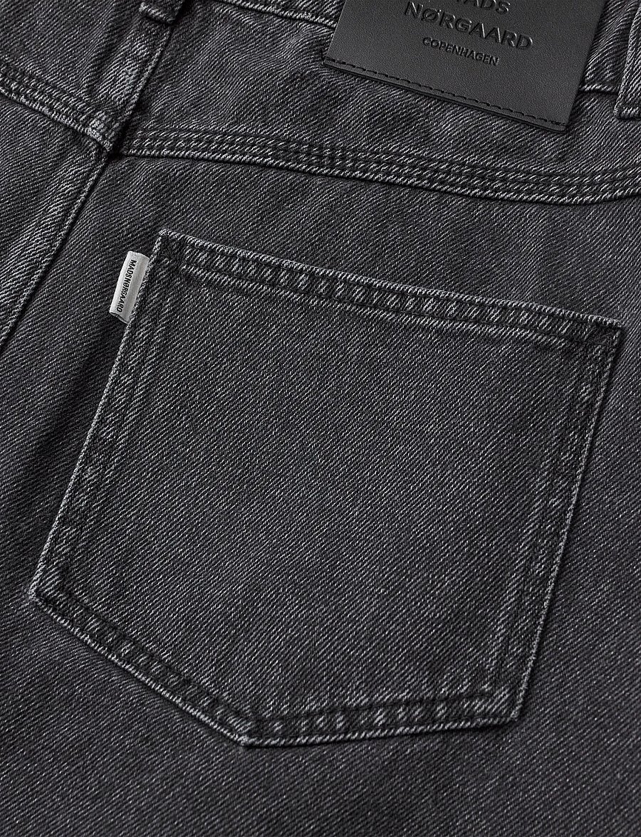 Mads Nørgaard - Luke Black Denim Riva Skirt - teksaseelikud - black vintage - 3