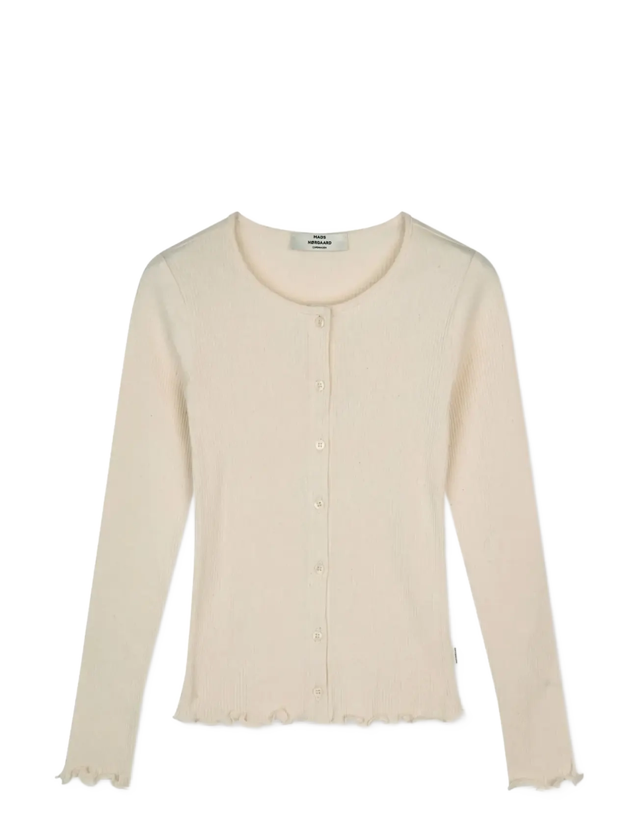 Mads Nørgaard 4x2 Teco Amy Cardigan - Strickmode - ALMOND OIL / cream