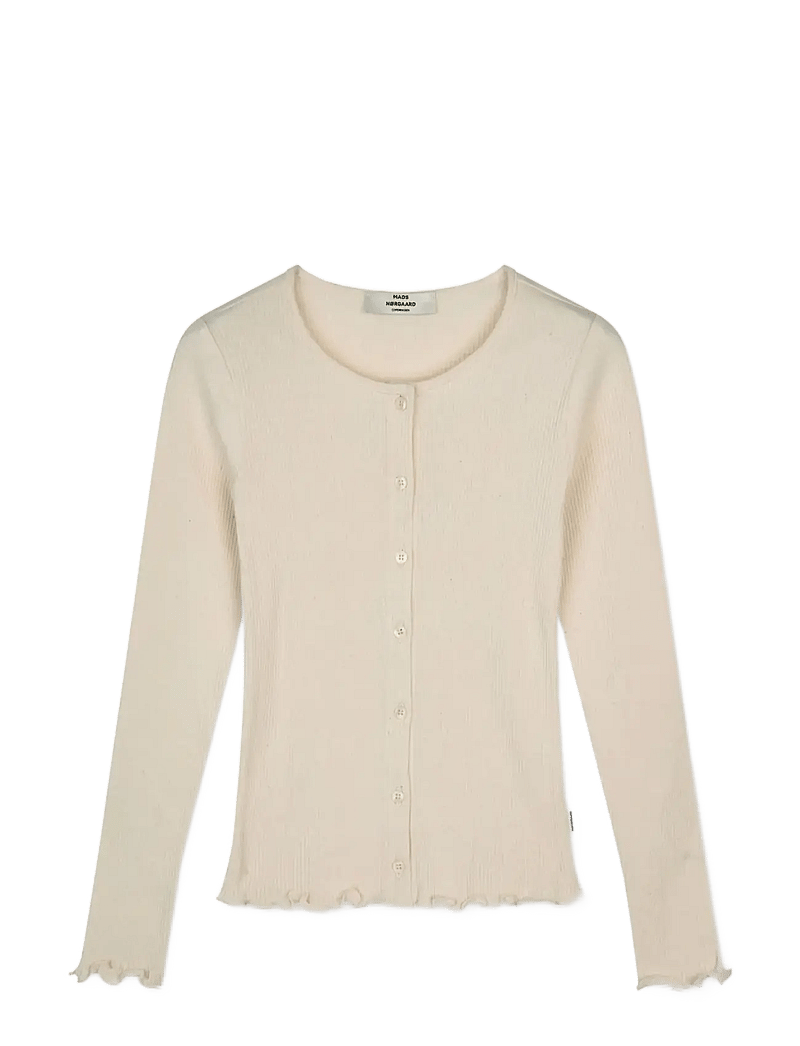 Mads Nørgaard - 4x2 Teco Amy Cardigan - cardigans - almond oil - 1
