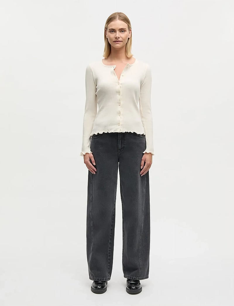 Mads Nørgaard - 4x2 Teco Amy Cardigan - cardigans - almond oil - 0