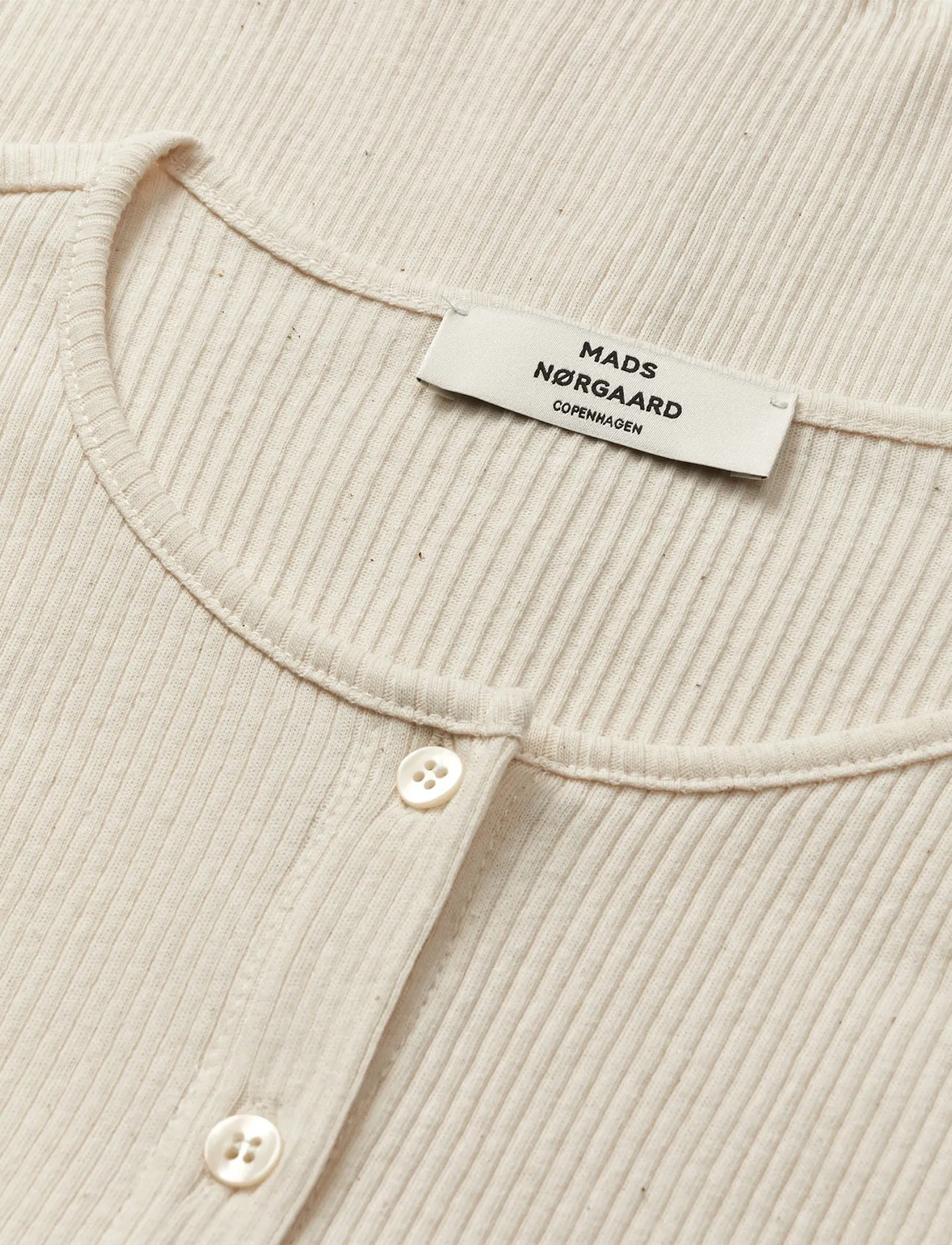 Mads Nørgaard - 4x2 Teco Amy Cardigan - strickjacken - almond oil - 3