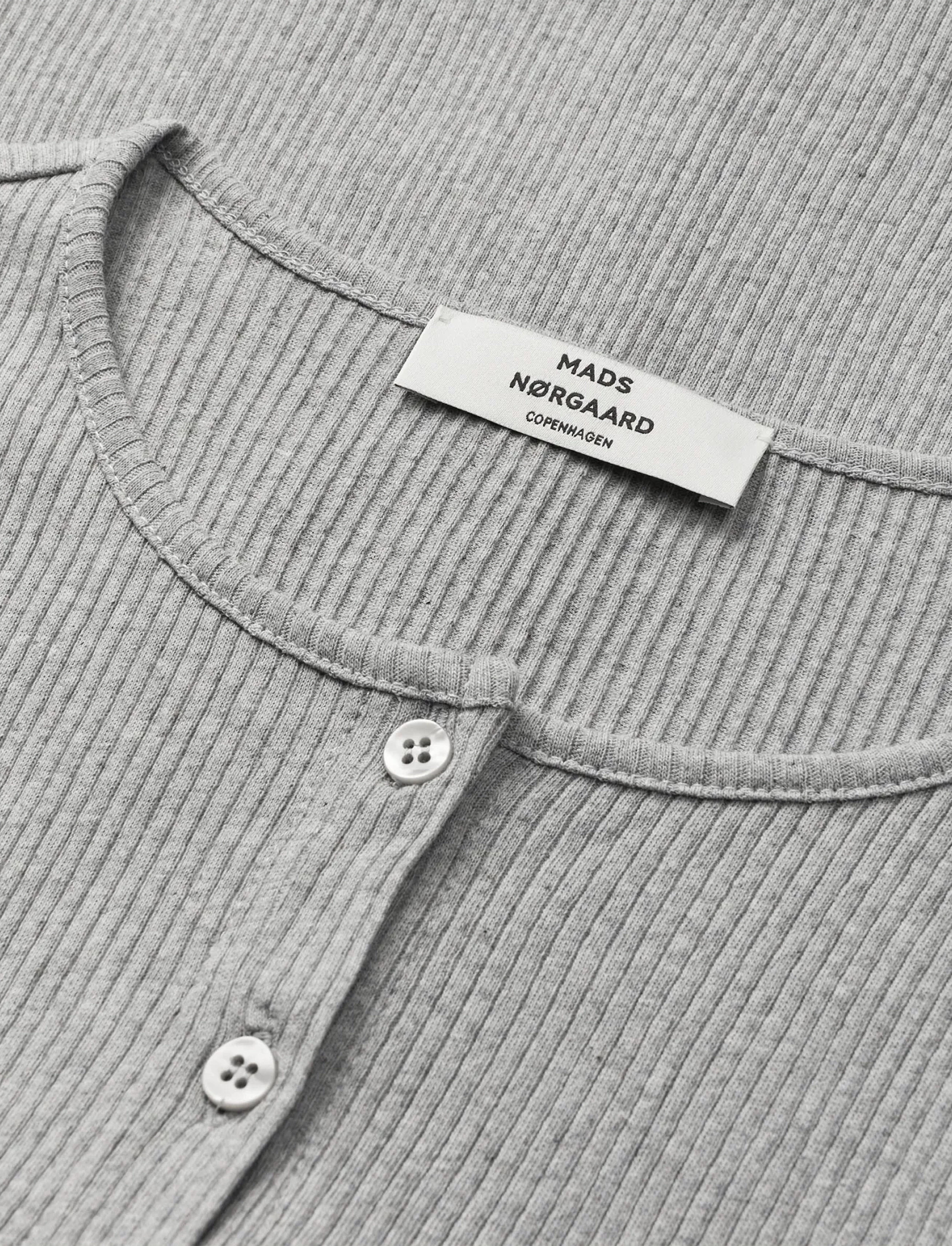 Mads Nørgaard - 4x2 Teco Amy Cardigan - cardigans - grey melange - 3