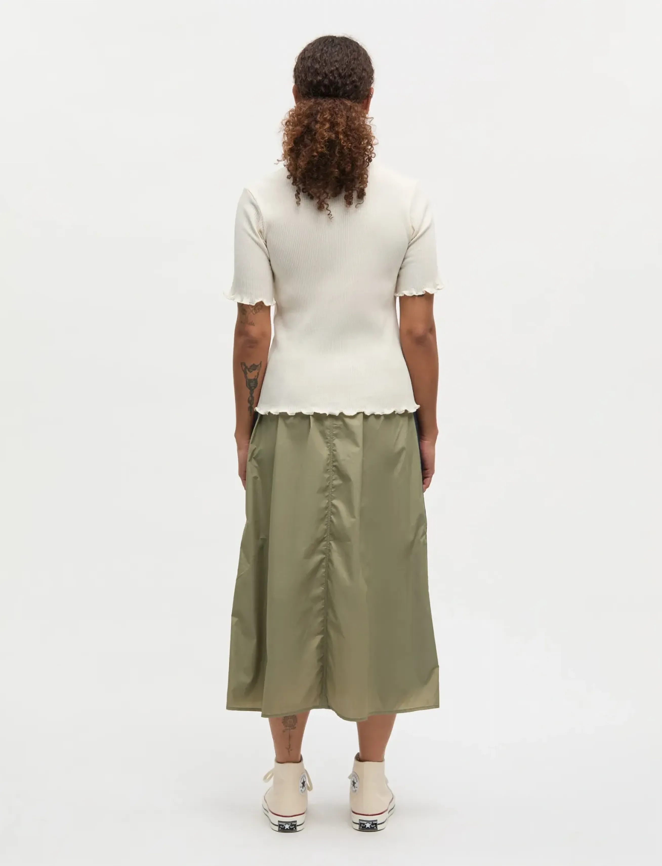 Mads Nørgaard - 4x2 Teco Trine Tee - t-shirty - almond oil - 2