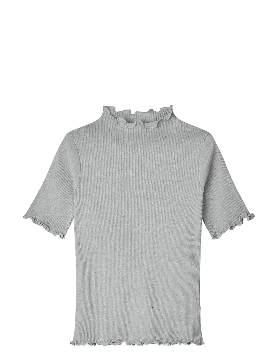 Mads Nørgaard - 4x2 Teco Trine Tee - t-särgid - grey melange - 0