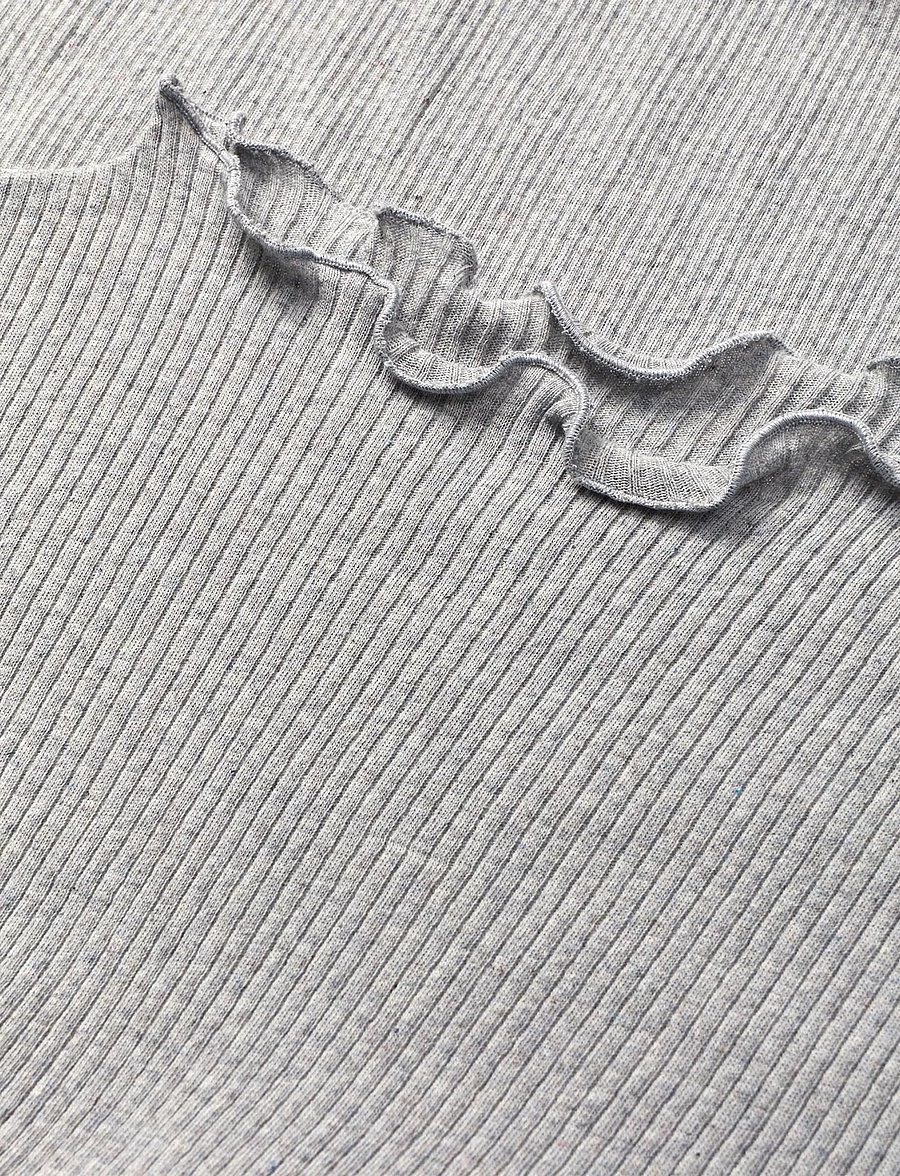 Mads Nørgaard - 4x2 Teco Trine Tee - t-särgid - grey melange - 1