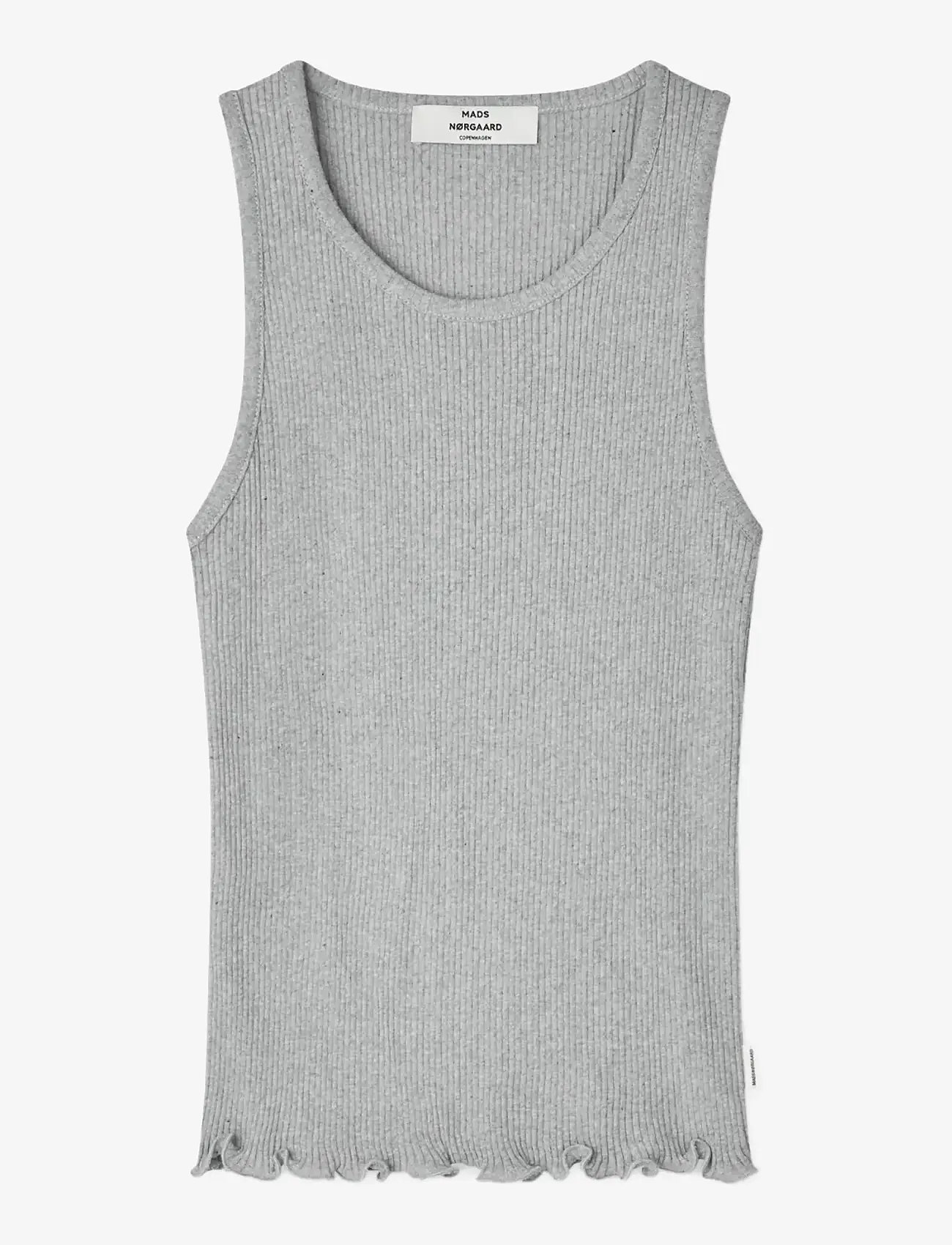 Mads Nørgaard - 4x2 Teco Addie Top - tanktops - grey melange - 1