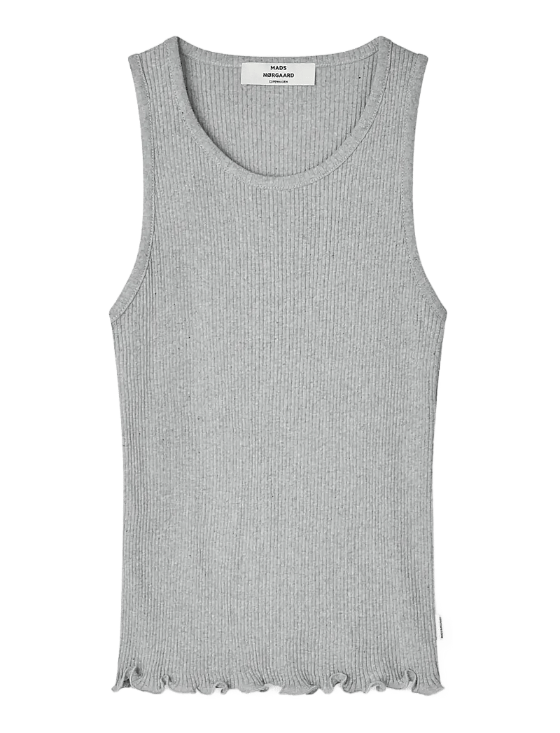 Mads Nørgaard - 4x2 Teco Addie Top - tanktops - grey melange - 1