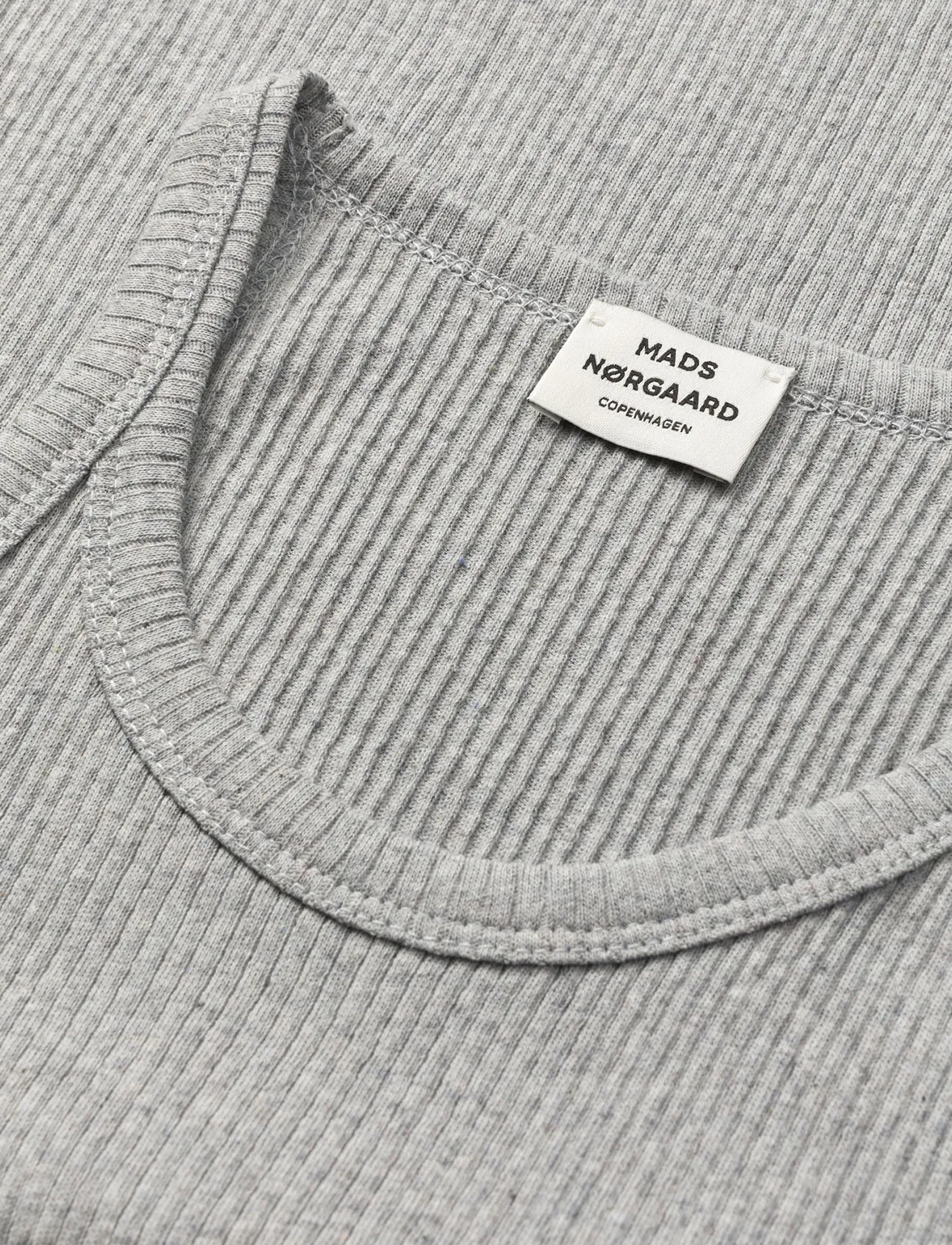 Mads Nørgaard - 4x2 Teco Addie Top - linnen - grey melange - 3