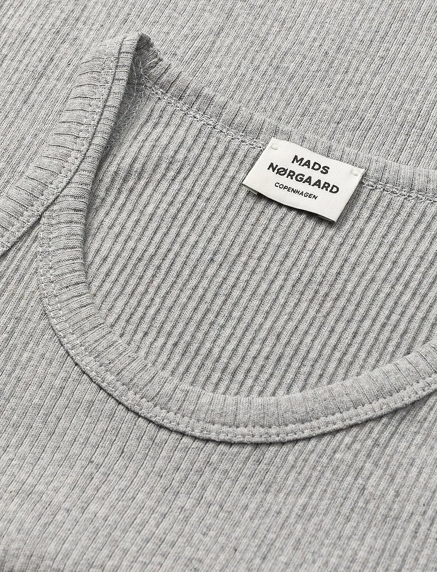 Mads Nørgaard - 4x2 Teco Addie Top - linnen - grey melange - 3