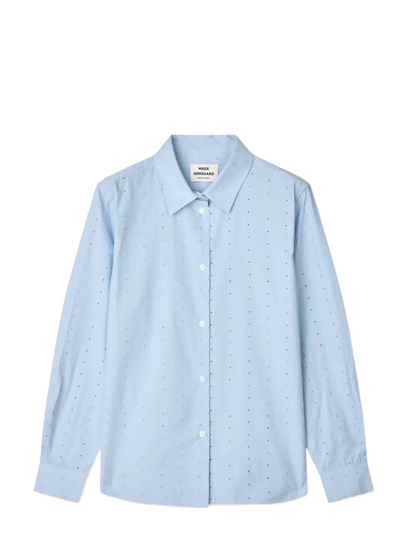 MADS NØRGAARD Broda Crane Shirt Blau - 34 - Damen