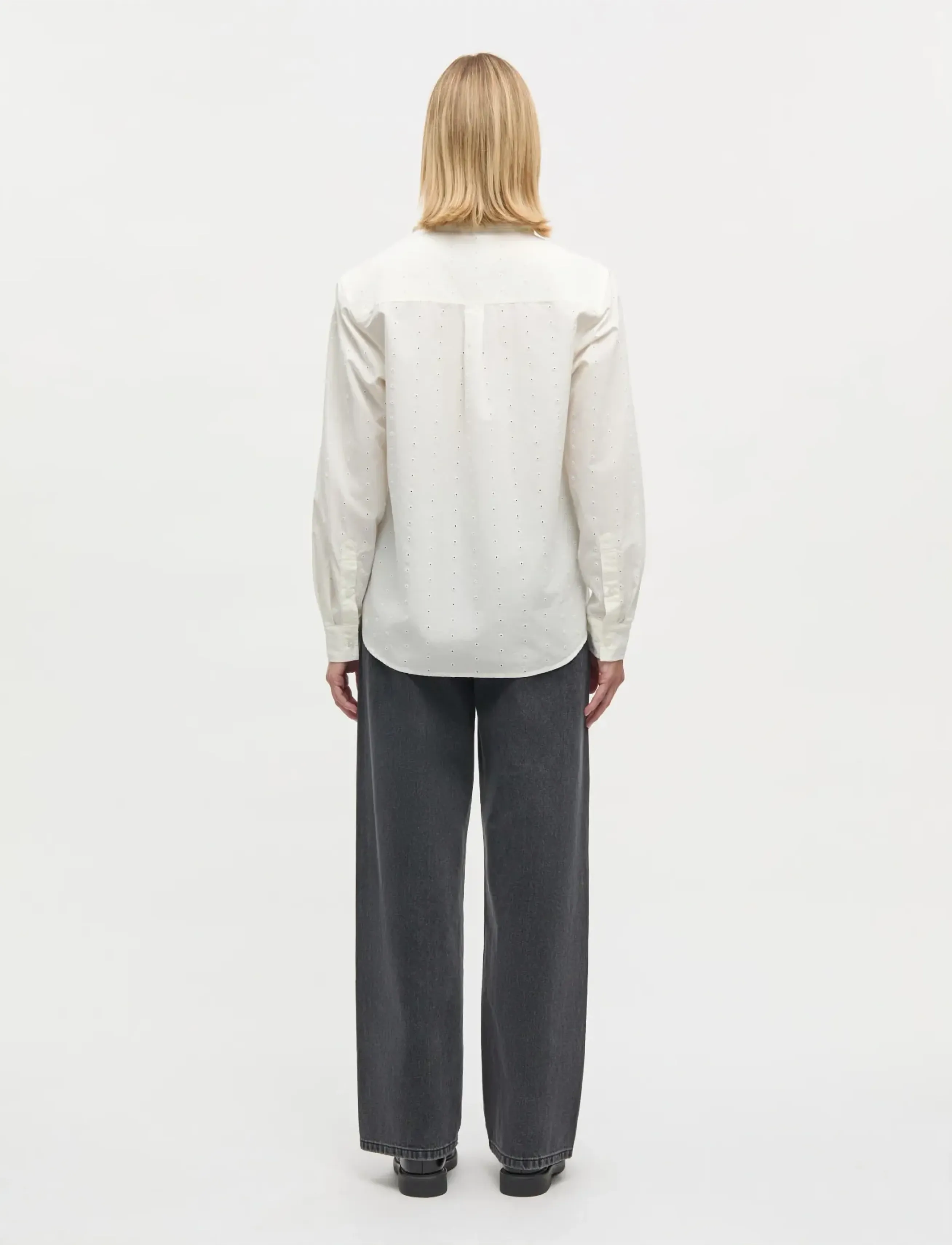 Mads Nørgaard - Broda Crane Shirt - langärmlige hemden - snow white - 2