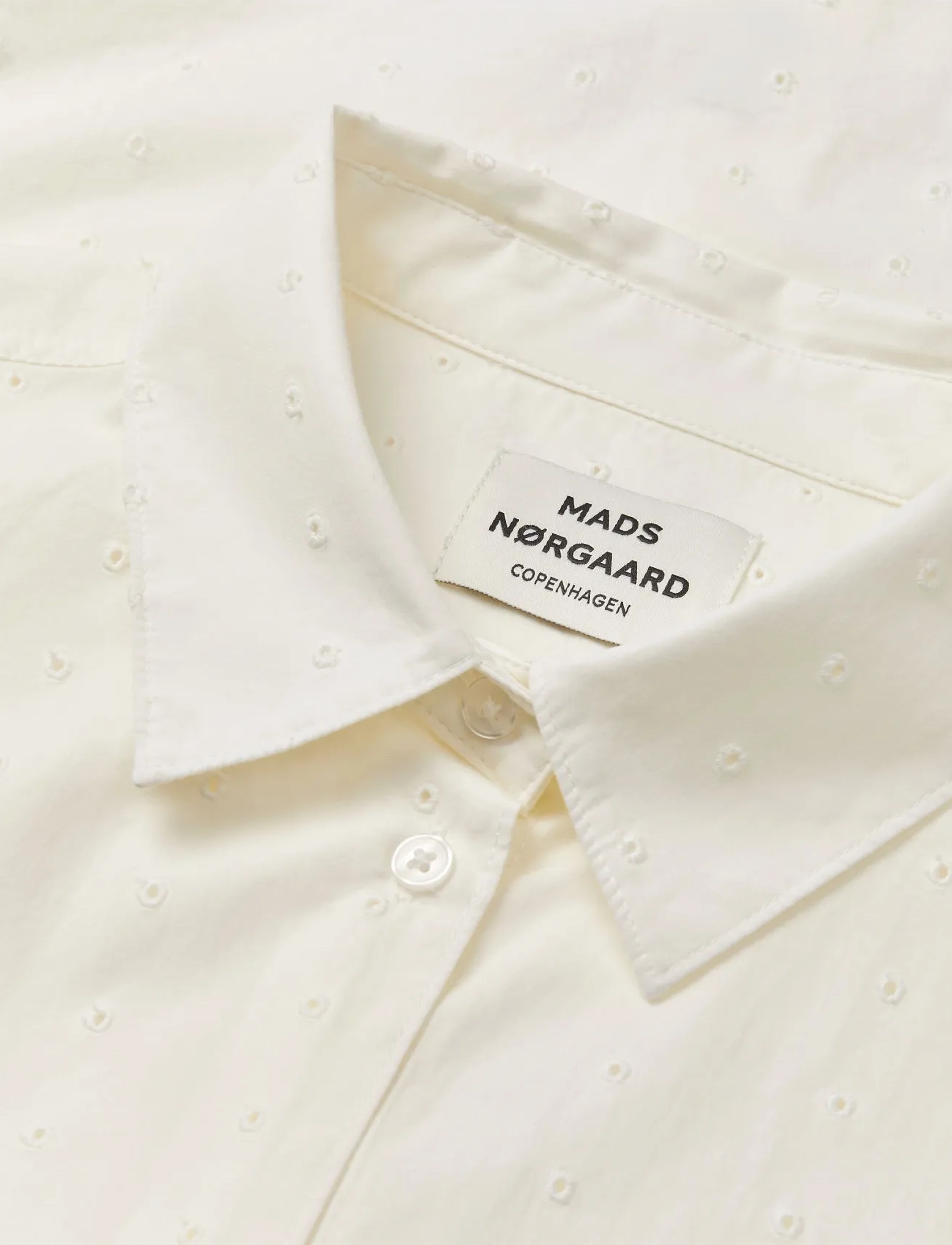 Mads Nørgaard - Broda Crane Shirt - langärmlige hemden - snow white - 3