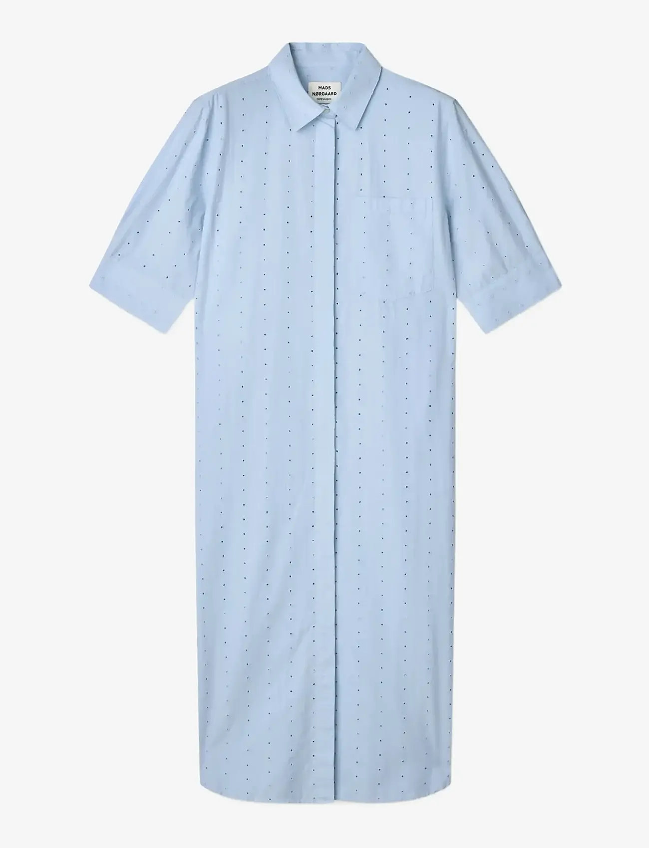 Mads Nørgaard - Broda Nancy Dress - shirt dresses - cashmere blue - 1