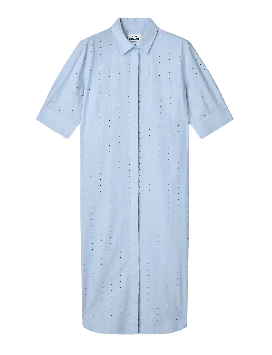 Mads Nørgaard - Broda Nancy Dress - särkkleidid - cashmere blue - 1