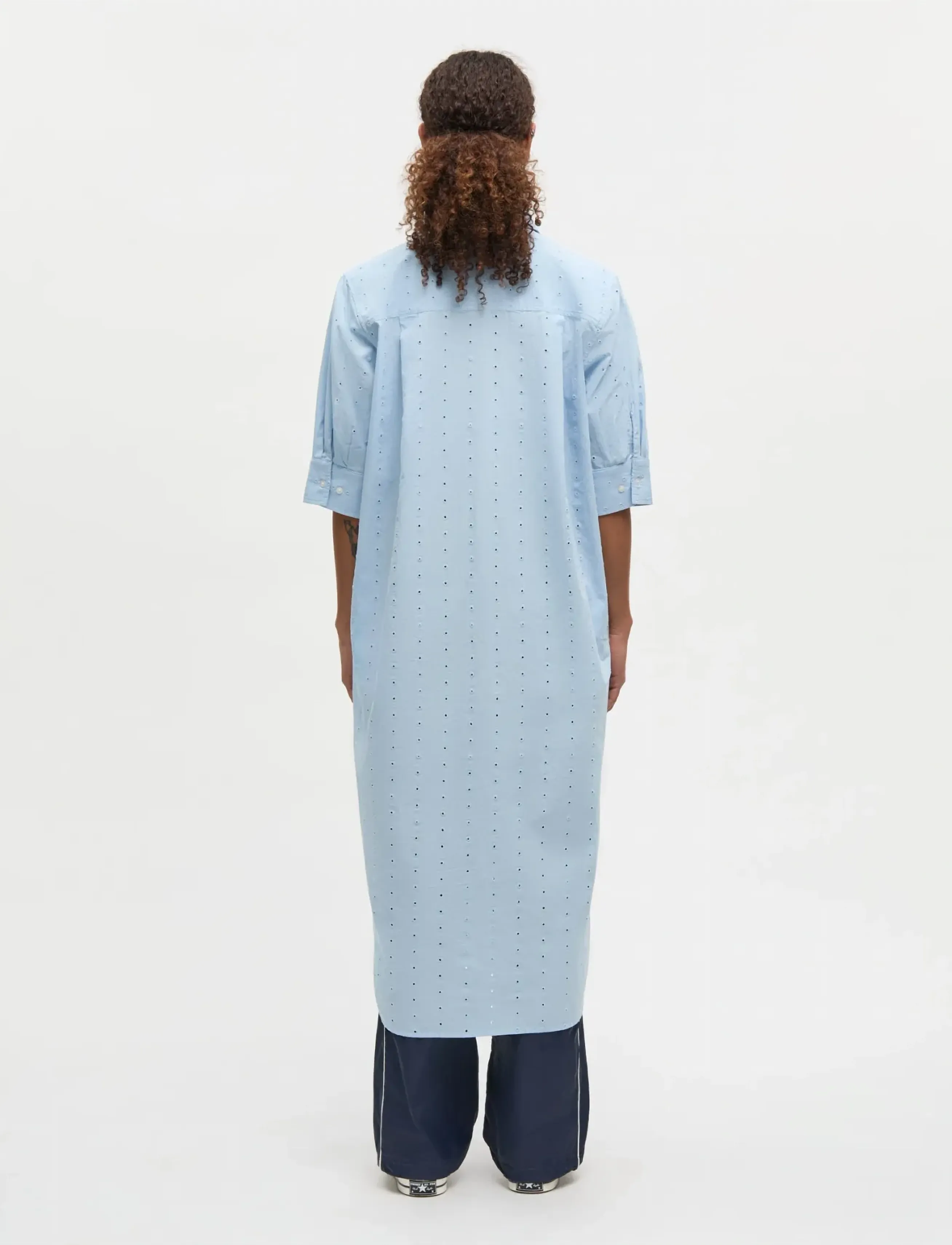 Mads Nørgaard - Broda Nancy Dress - skjortekjoler - cashmere blue - 2