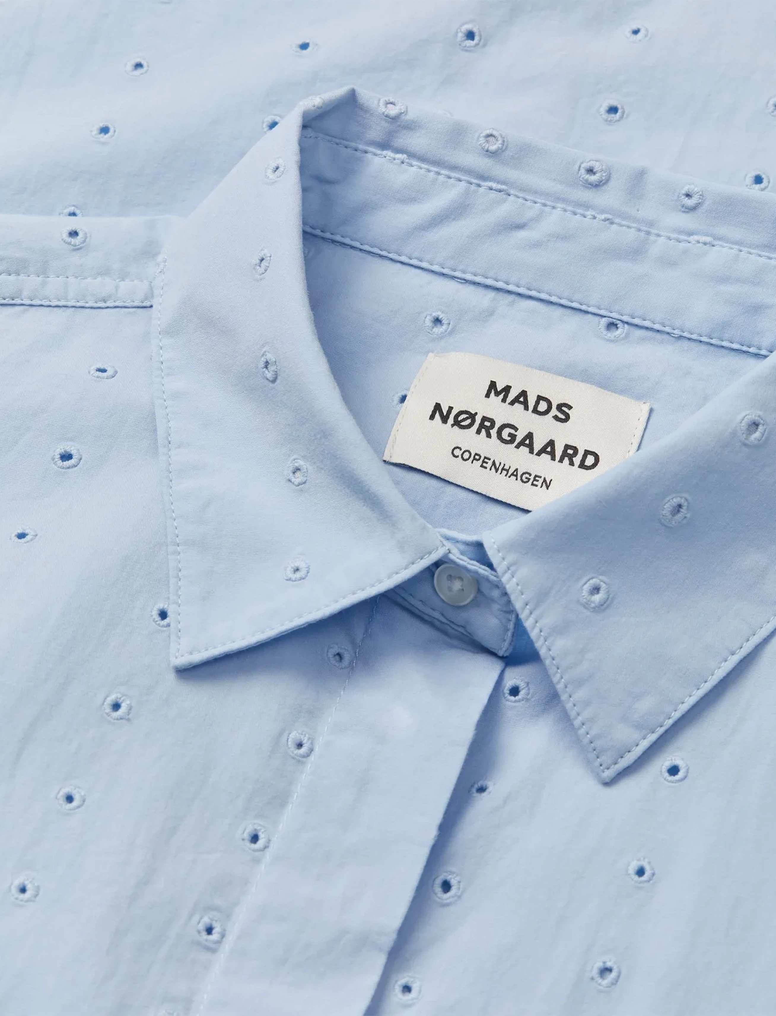 Mads Nørgaard - Broda Nancy Dress - skjortekjoler - cashmere blue - 3