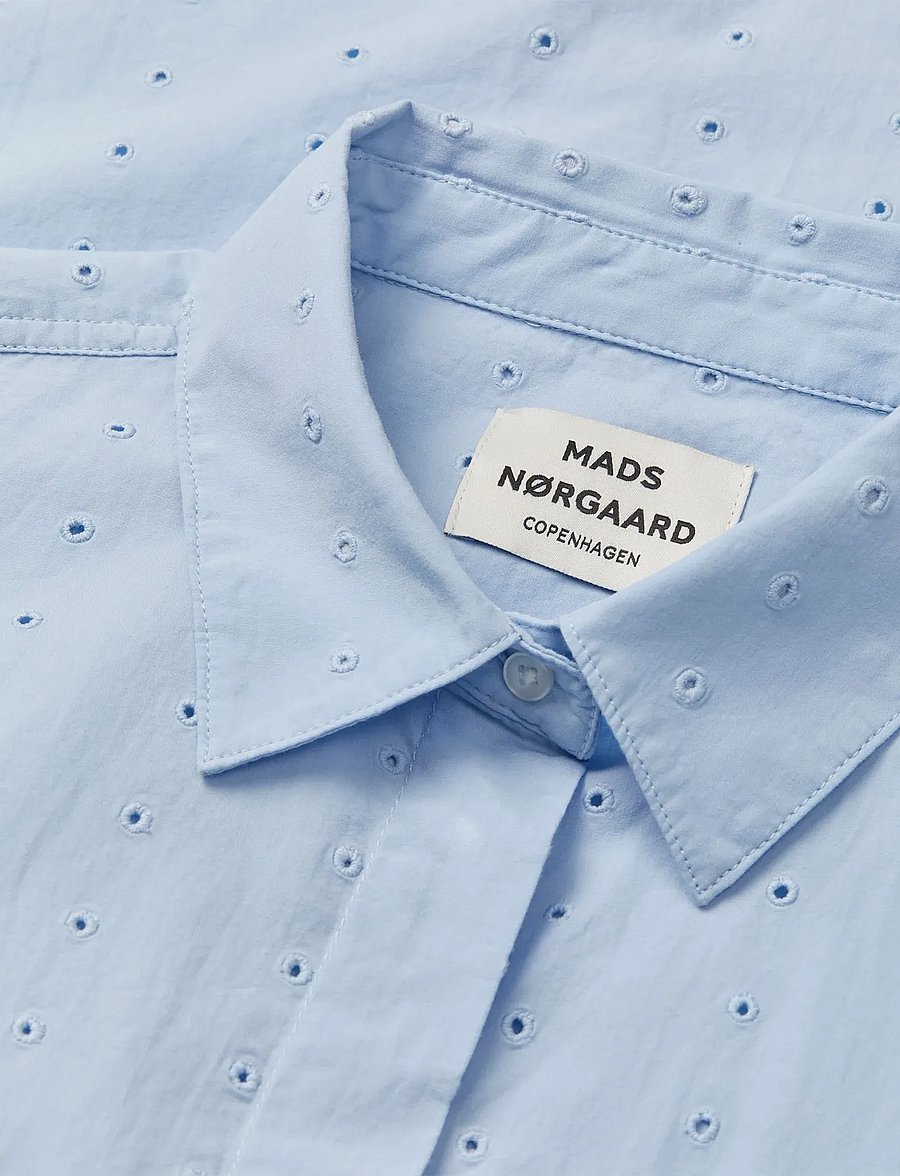 Mads Nørgaard - Broda Nancy Dress - särkkleidid - cashmere blue - 3