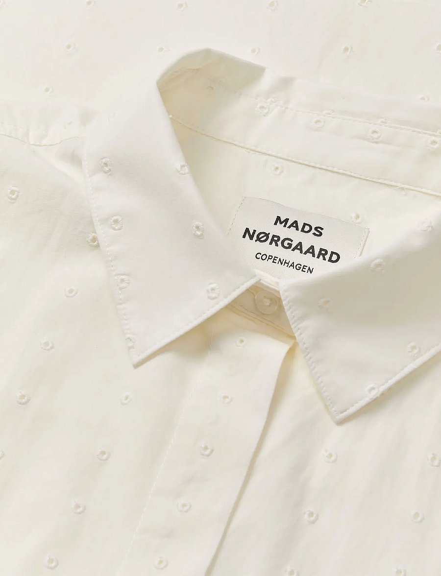 Mads Nørgaard - Broda Nancy Dress - robes chemises - snow white - 3