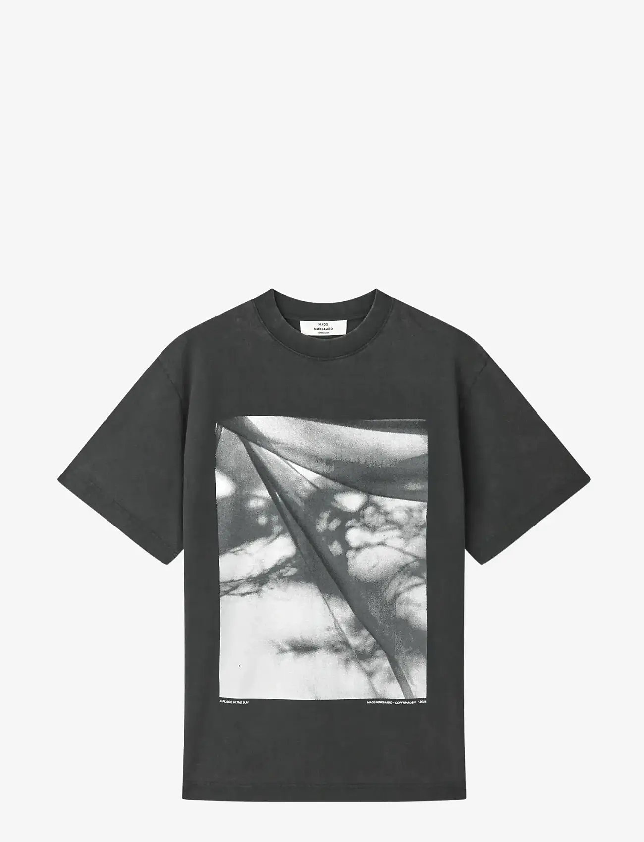 Mads Nørgaard - Cotton Jersey Dassel Tee - t-shirts - black - 1